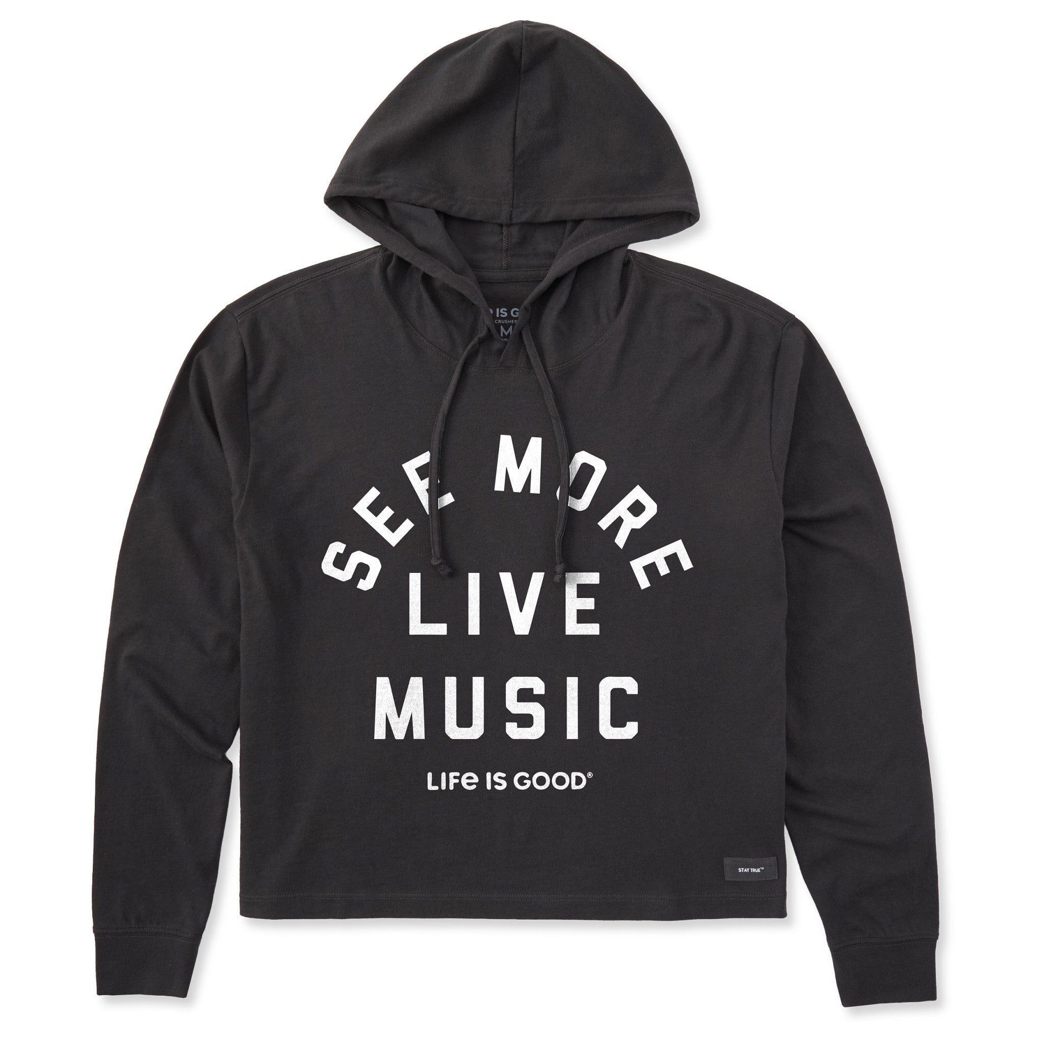 Women's See More Live Music Crusher Boxy Hoodie | Shop Life