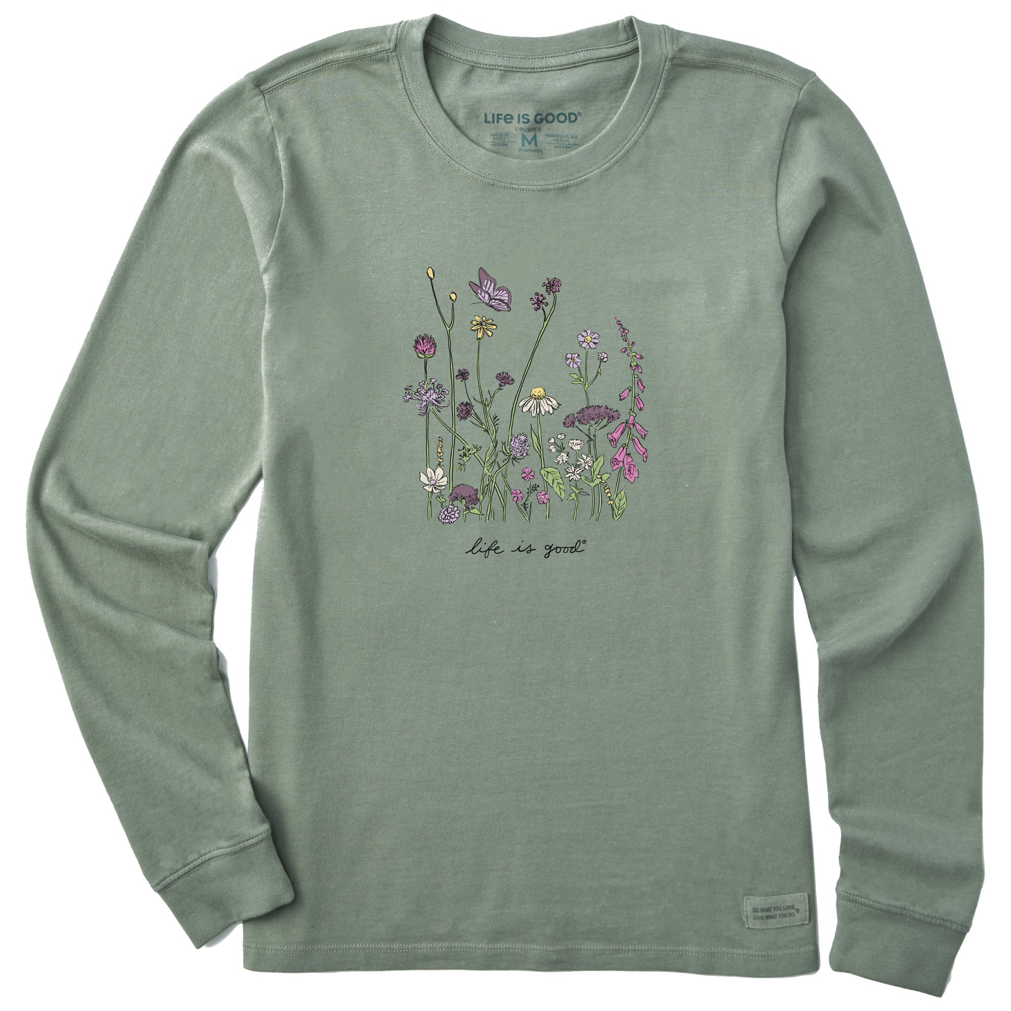 Women's Realaxed Wildflowers Long Sleeve Crusher Tee | Shop Life