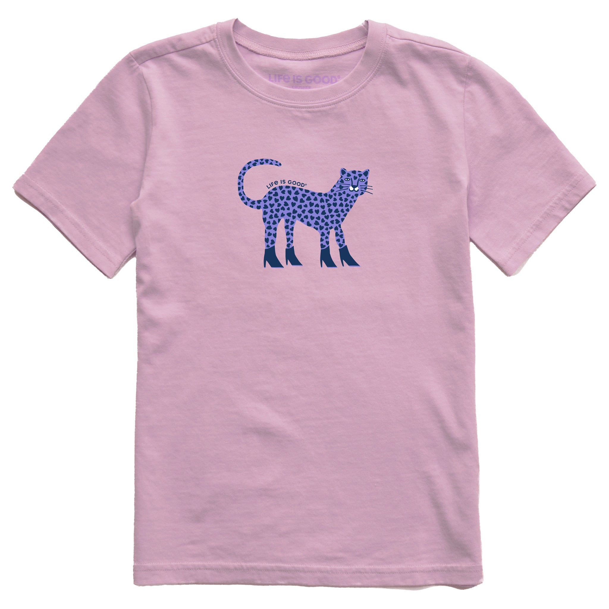 Kids Love Leopard Short Sleeve Crusher Tee | Shop Life is Good