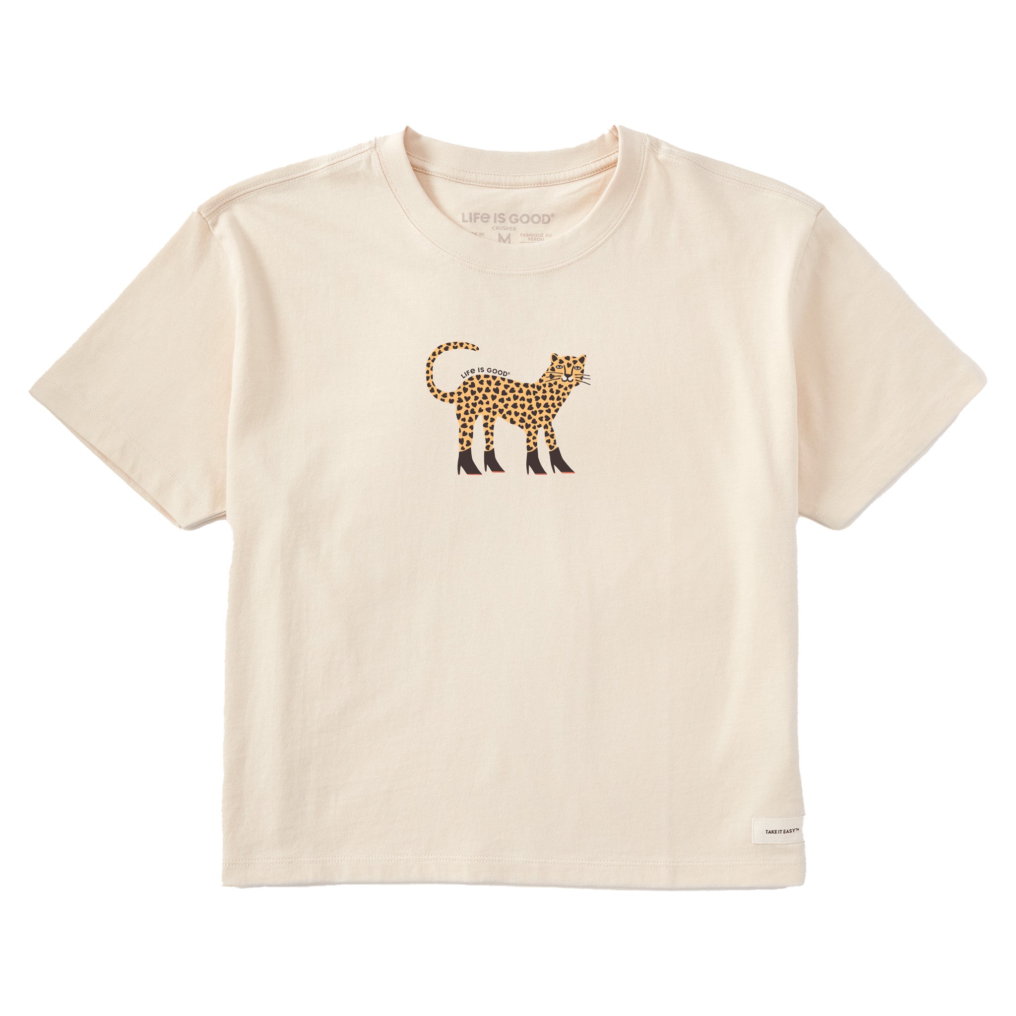 Women's Love Leopard Short Sleeve Crusher Boxy Tee | Shop Life is Good