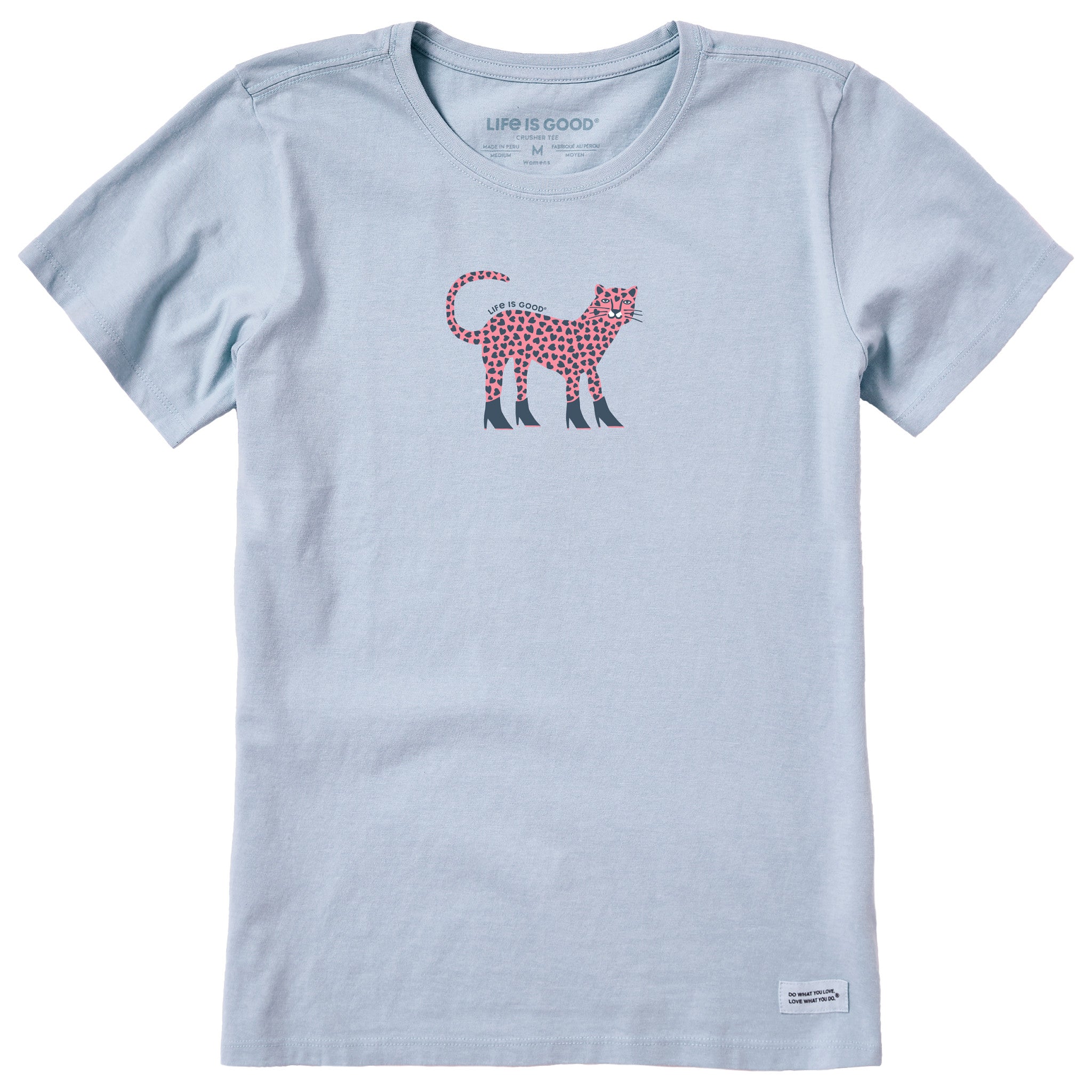 Women's Love Leopard Short Sleeve Crusher Tee | Shop Life is Good