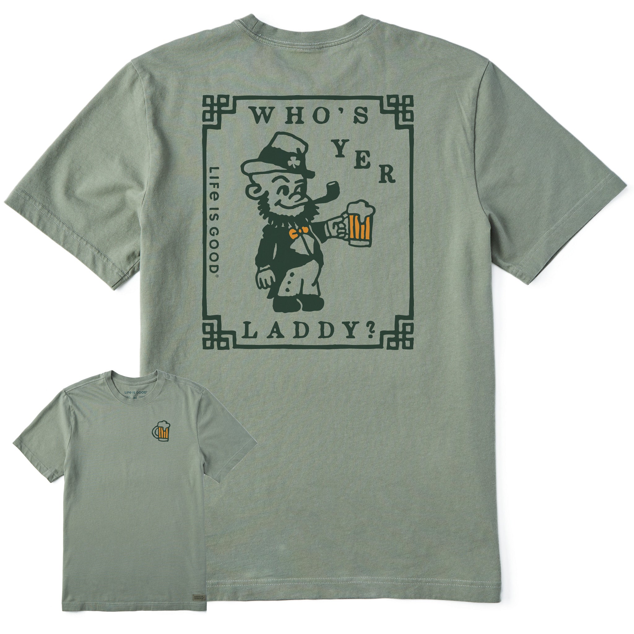 Men's Who's Yer Laddy Short Sleeve Crusher Tee | Shop Life is Good