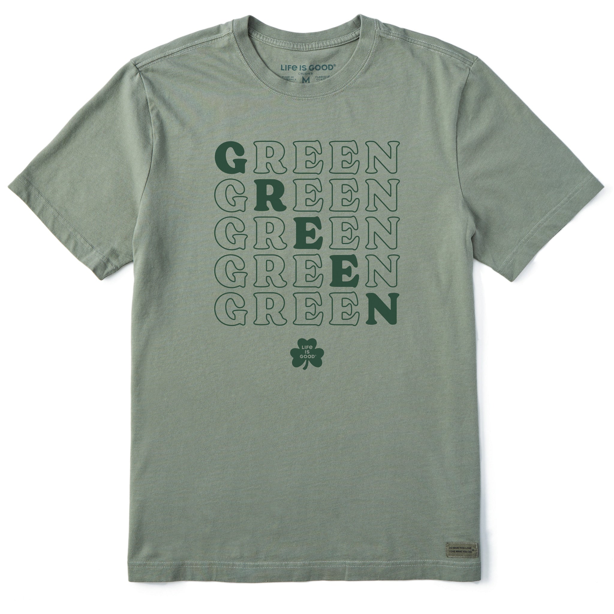 Men's Green Short Sleeve Crusher Tee | Shop Life is Good