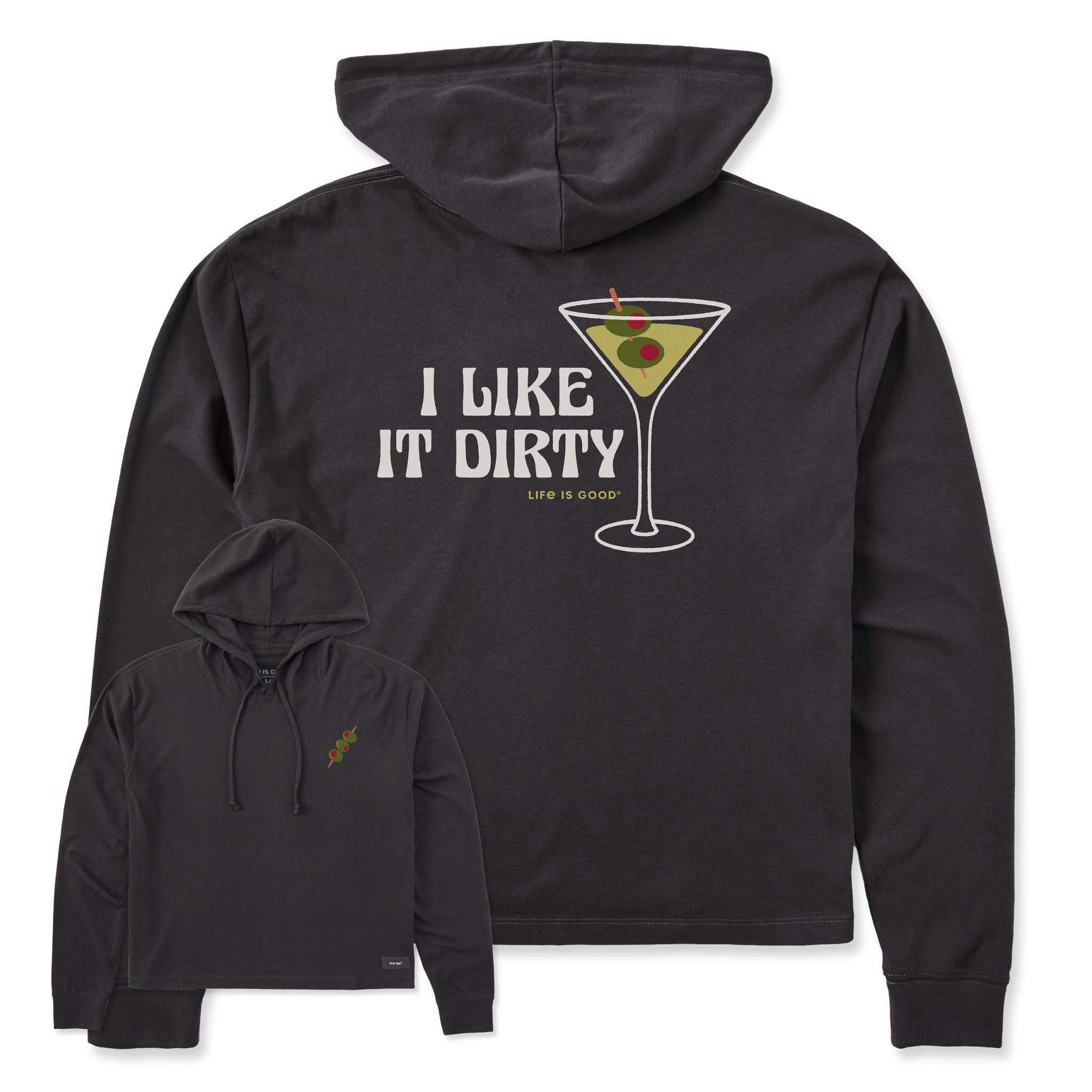 Women's I Like it Dirty Martini Crusher Boxy Hoodie