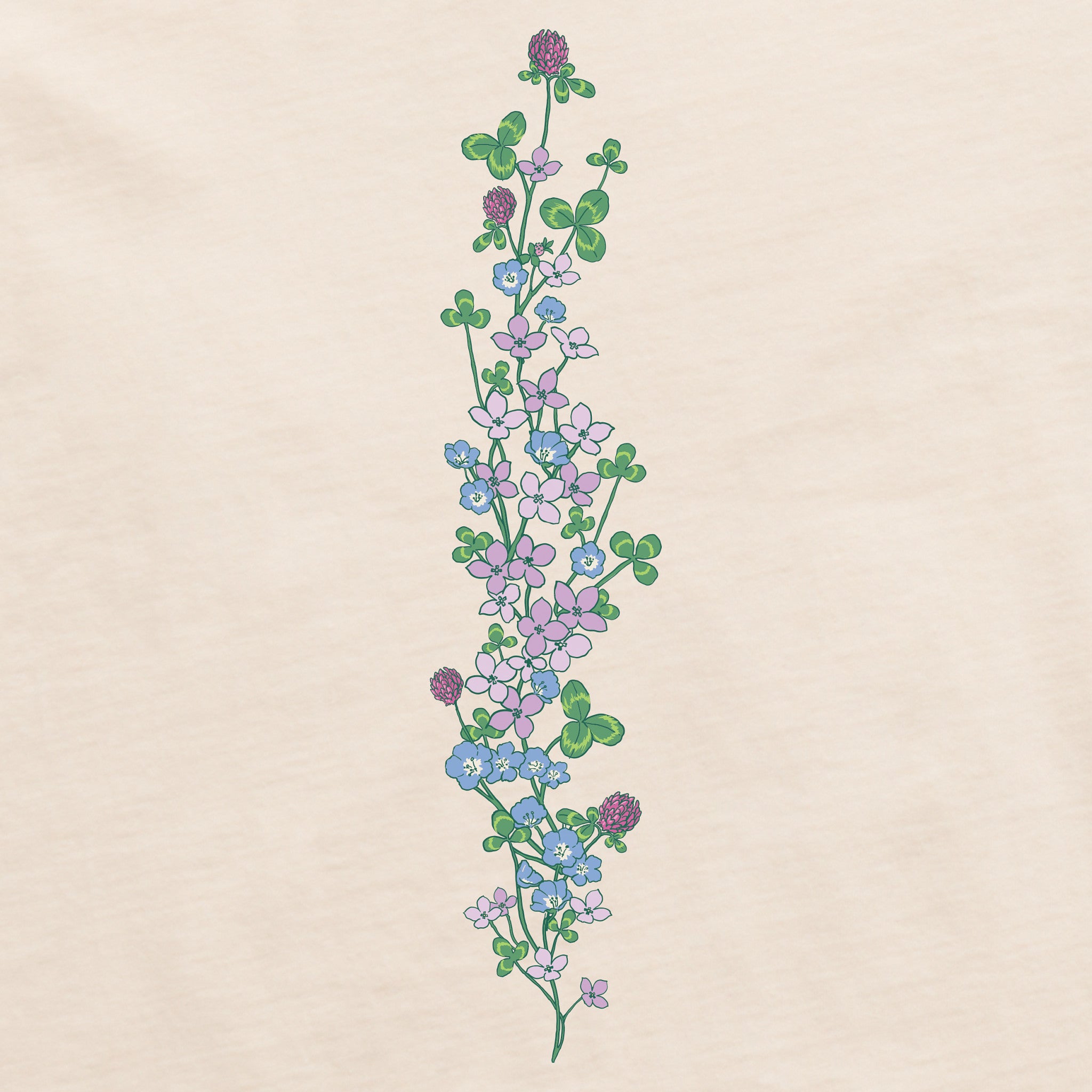 Women's Clovers & Wildflowers Long Sleeve Crusher Tee | Shop Life