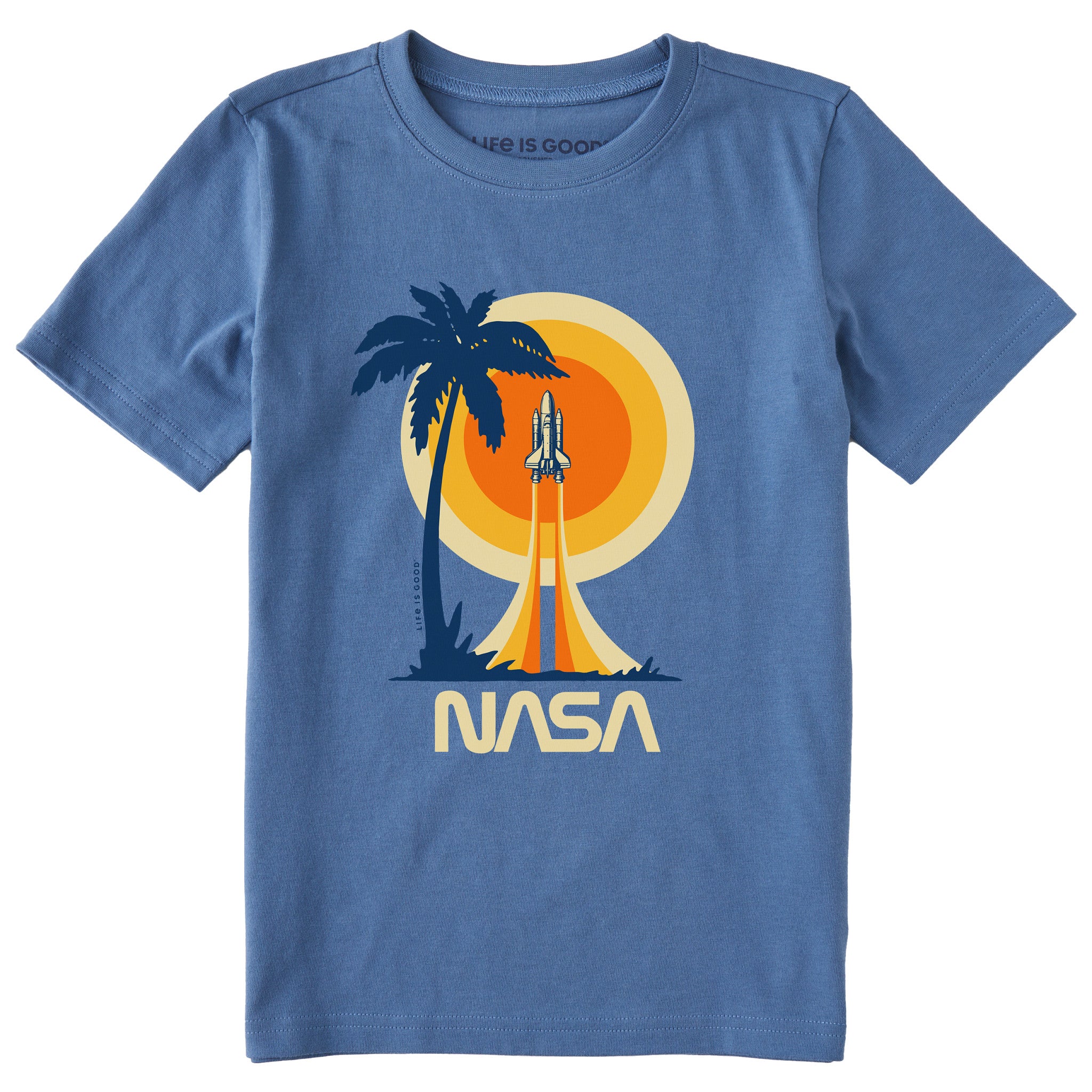 Kids NASA Beach Launch Short Sleeve Crusher Tee | Shop Life is Good
