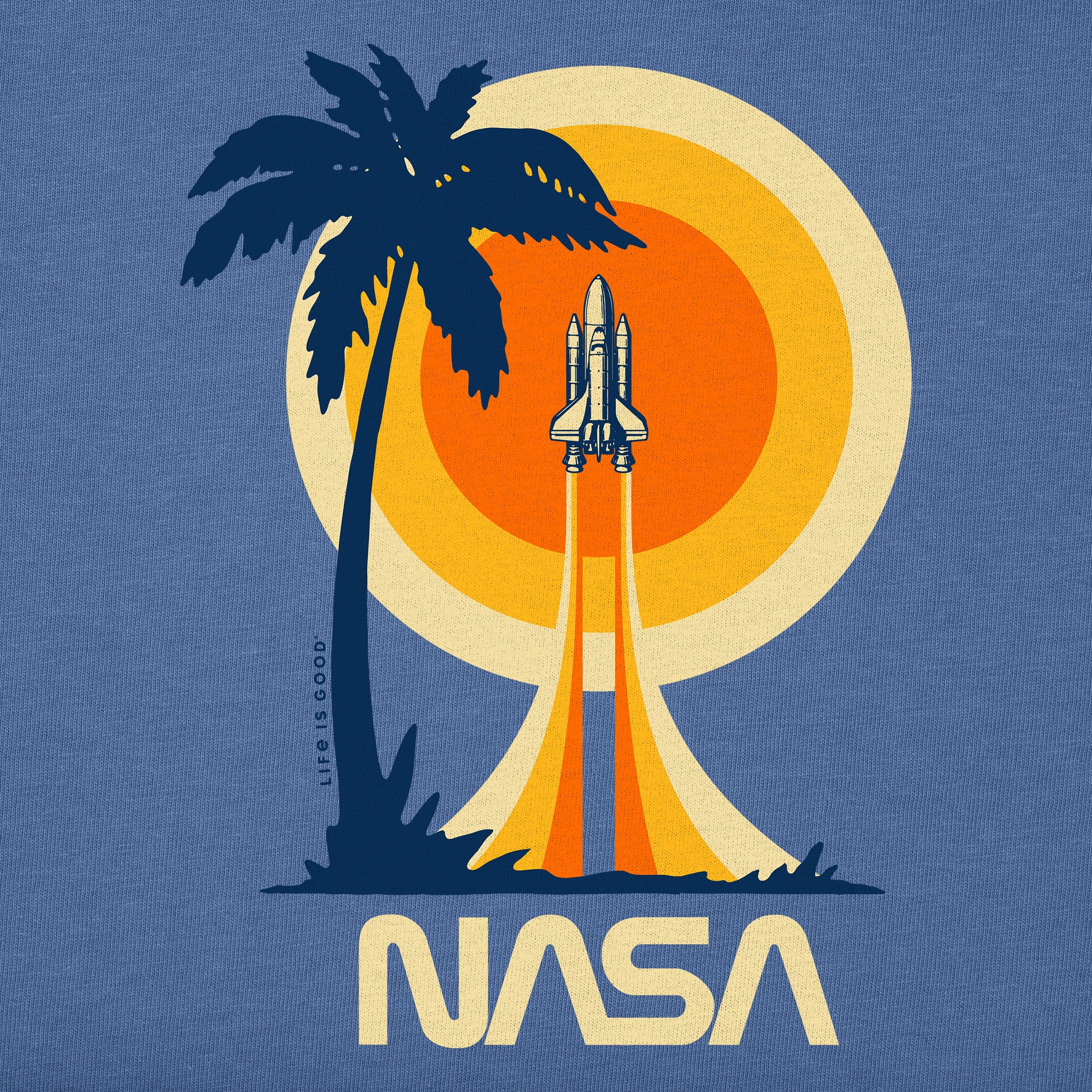 Kids NASA Beach Launch Short Sleeve Crusher Tee | Shop Life is Good