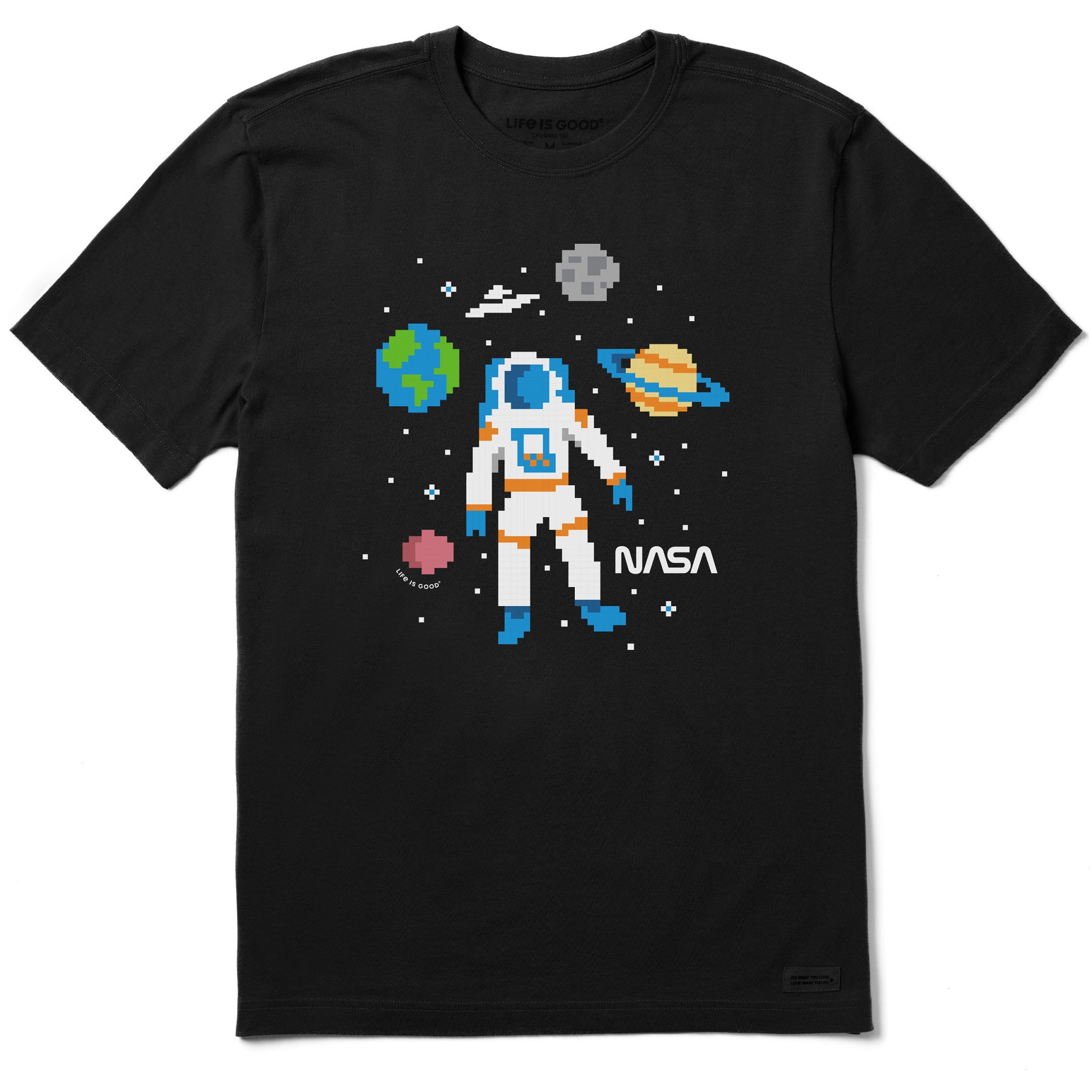 Men's NASA 8 Bit Astronaut Short Sleeve Tee | Shop Life is Good