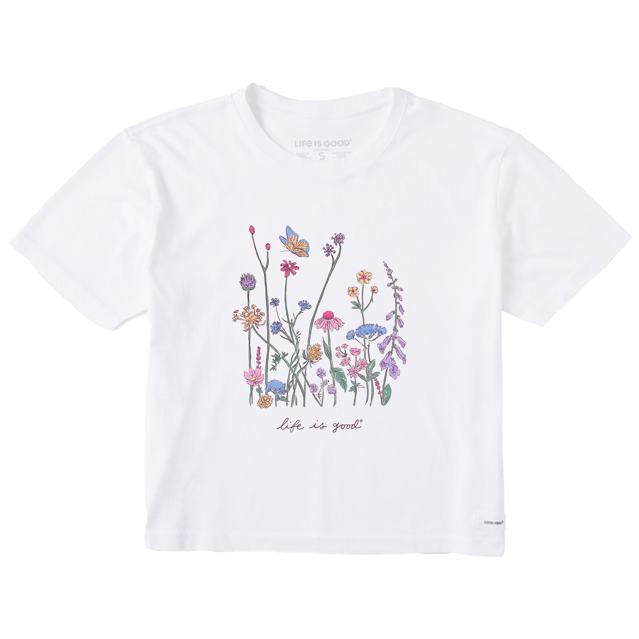 Women's Realaxed Wildflowers Short Sleeve Crusher Boxy Tee | Shop