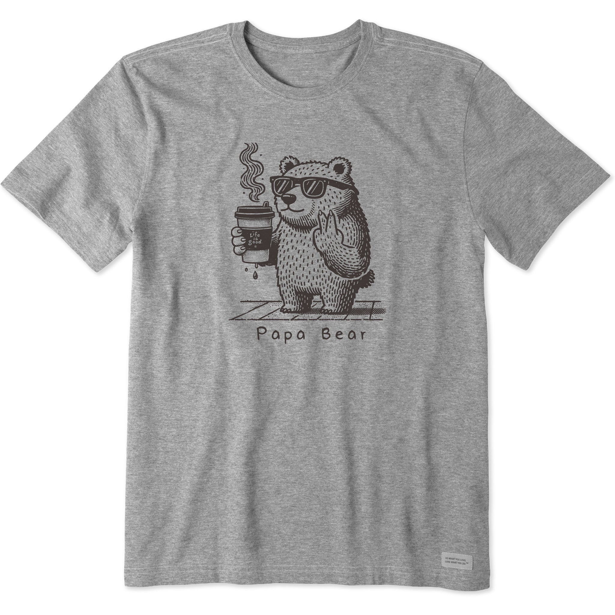 Men's Papa Bear with Coffee Short Sleeve Tee | Shop Life is Good