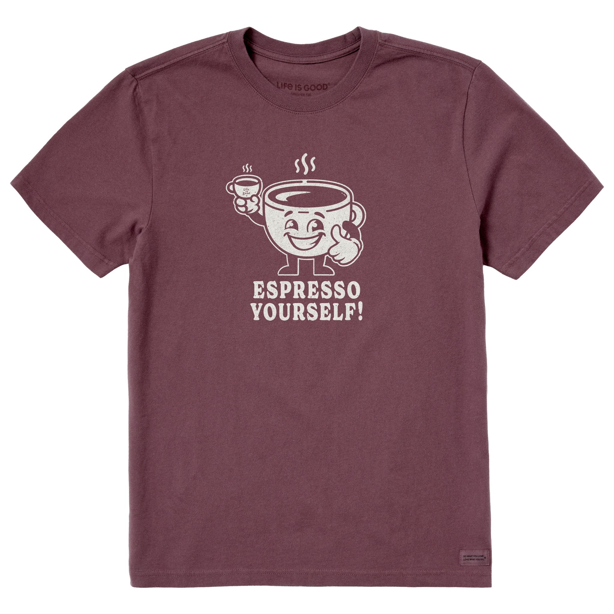 Men's Espresso Yourself Guy Short Sleeve Crusher Tee | Shop Life