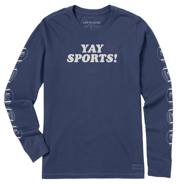 Women's Yay Sports! Long Sleeve Crusher Tee | Shop Life is Good