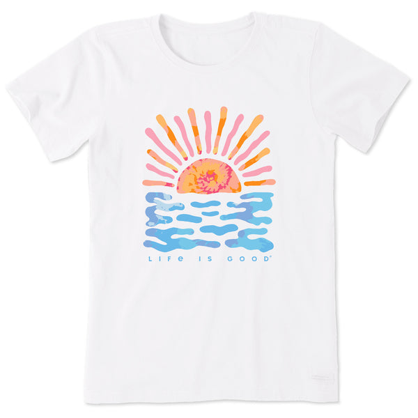 Women's Sun Water Tie Dye Short Sleeve Tee | Shop Life is Good