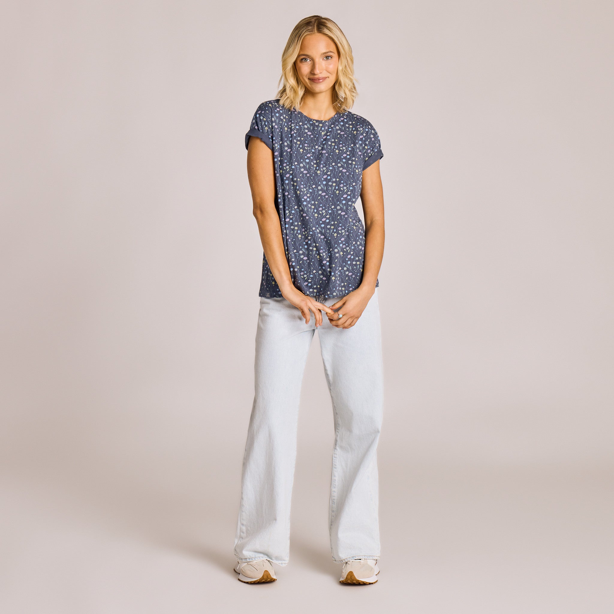 Women's Floral Sketch Pattern Crusher-LITE Easy Tee | Shop Life is