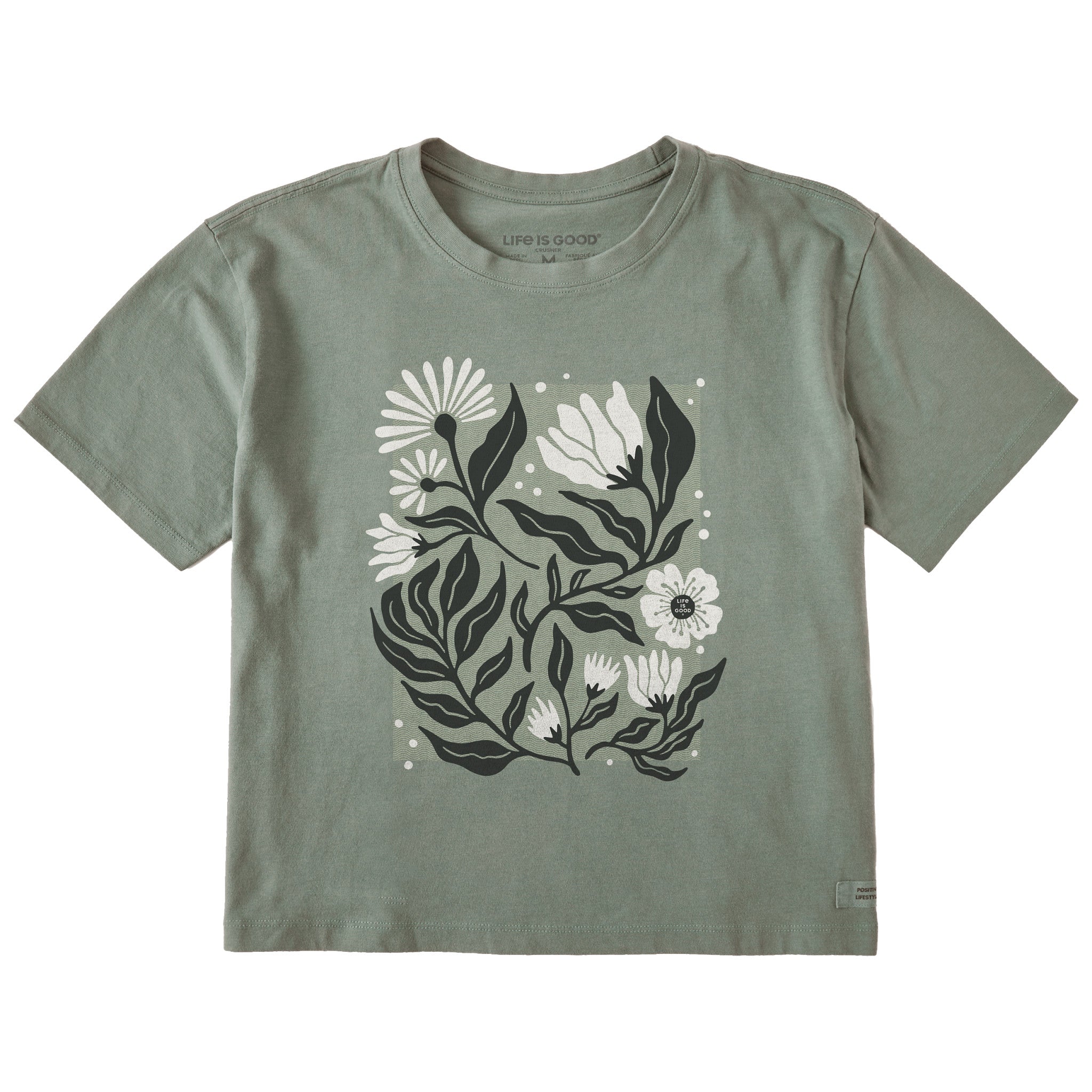 Women's Floral Array Short Sleeve Crusher Boxy Tee | Shop Life is Good
