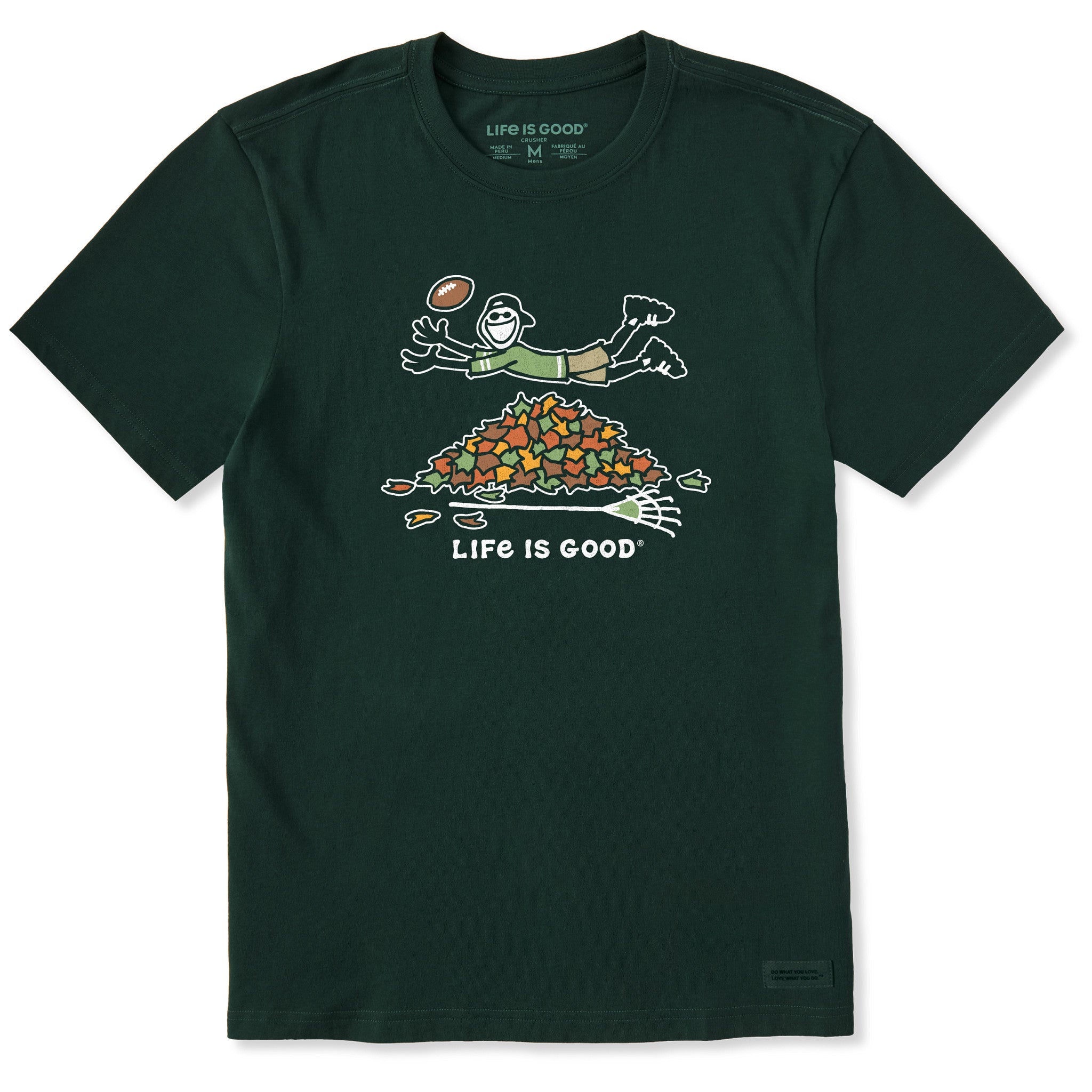 Men's Jake Rake Football Short Sleeve Crusher Tee | Shop Life is Good