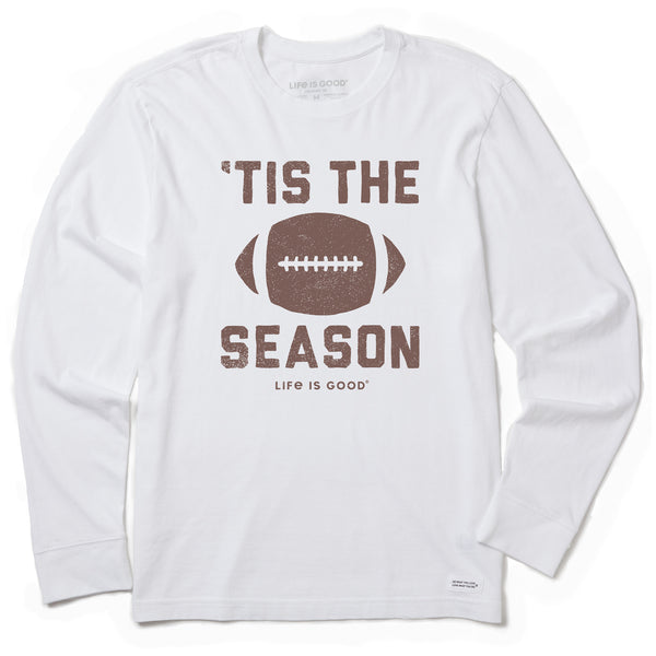 Men's Tis The Football Season Long Sleeve Crusher Tee | Shop Life