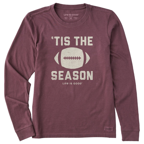 Women's Tis The Football Season Long Sleeve Crusher Tee | Shop