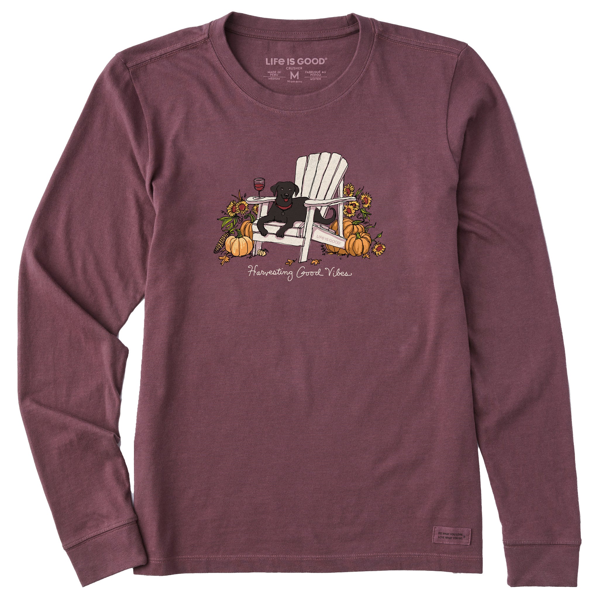 Women's Harvesting Fall Vibes Lab Long Sleeve Crusher Tee | Shop