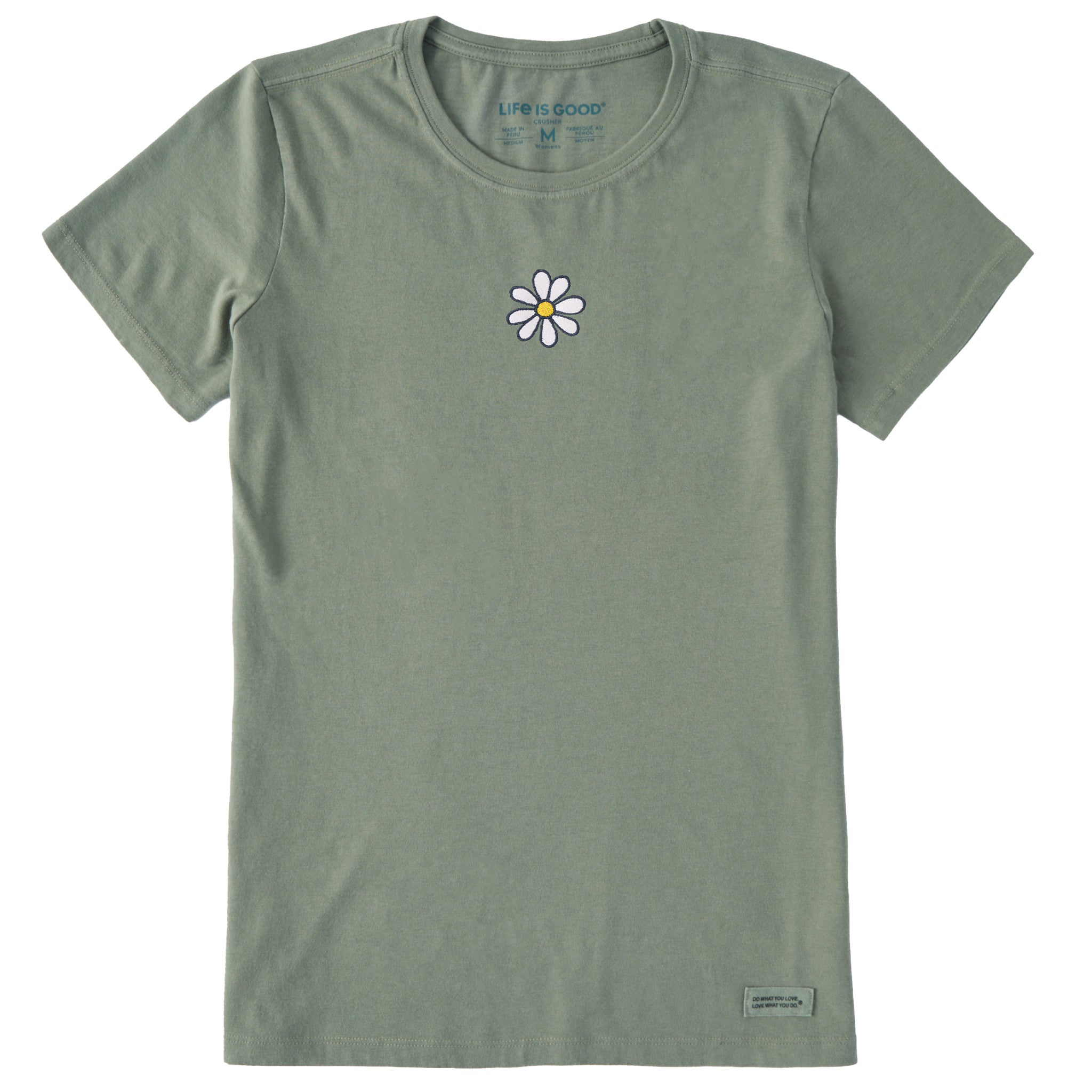Women's Embroidered Daisy Short Sleeve Crusher Tee | Shop Life is Good