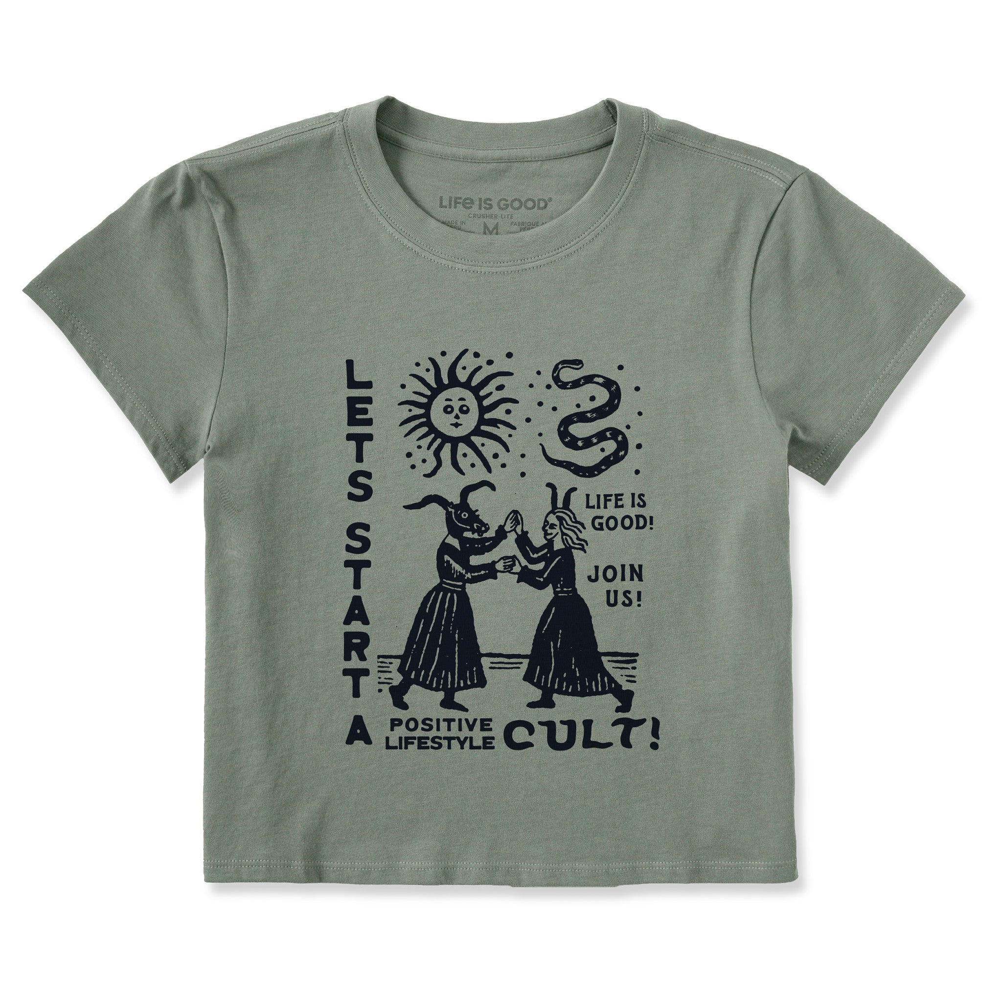 Women's Let's Start a Cult Crusher-LITE Shrunken Tee | Shop Life