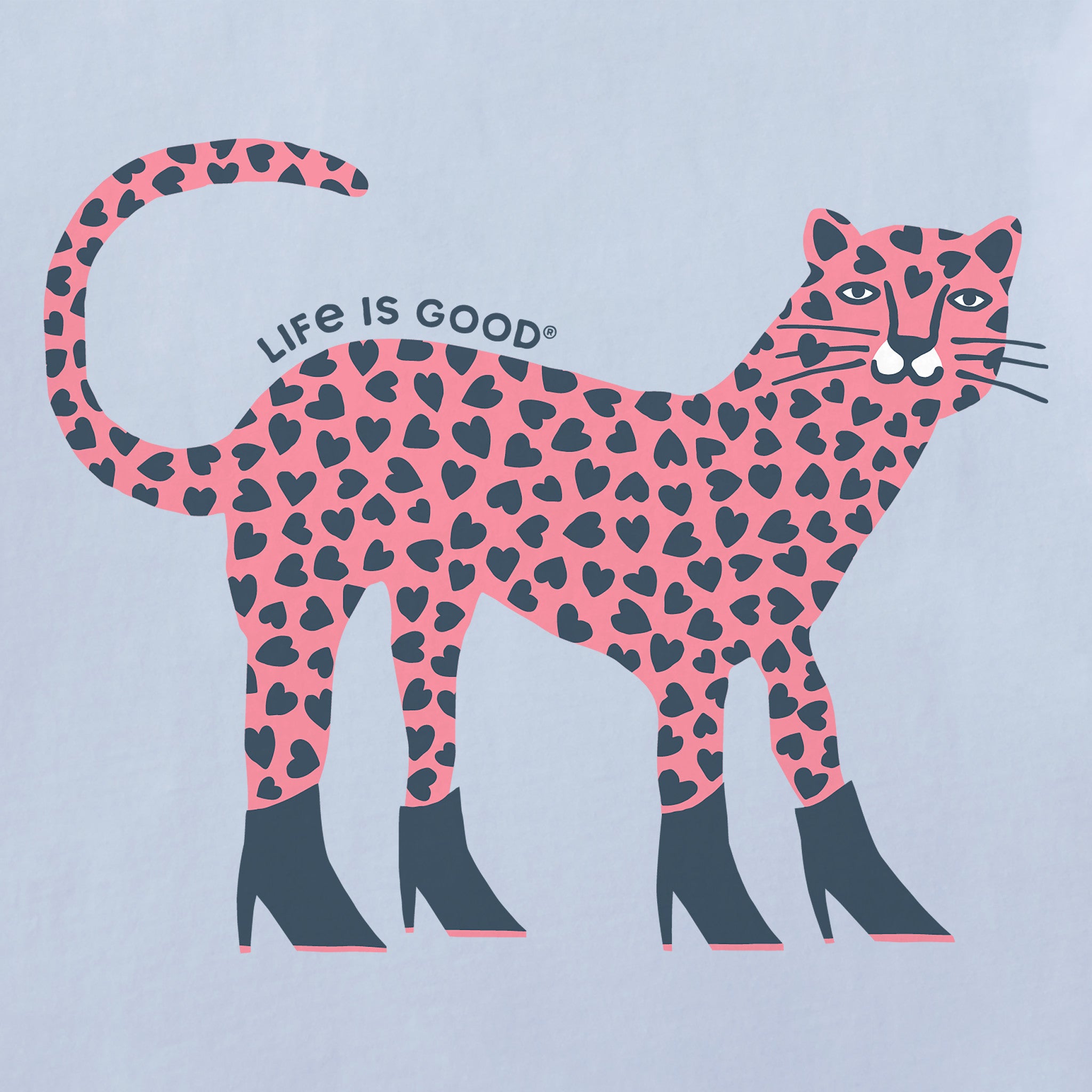 Women's Love Leopard Crusher-LITE Shrunken Tee | Shop Life is Good