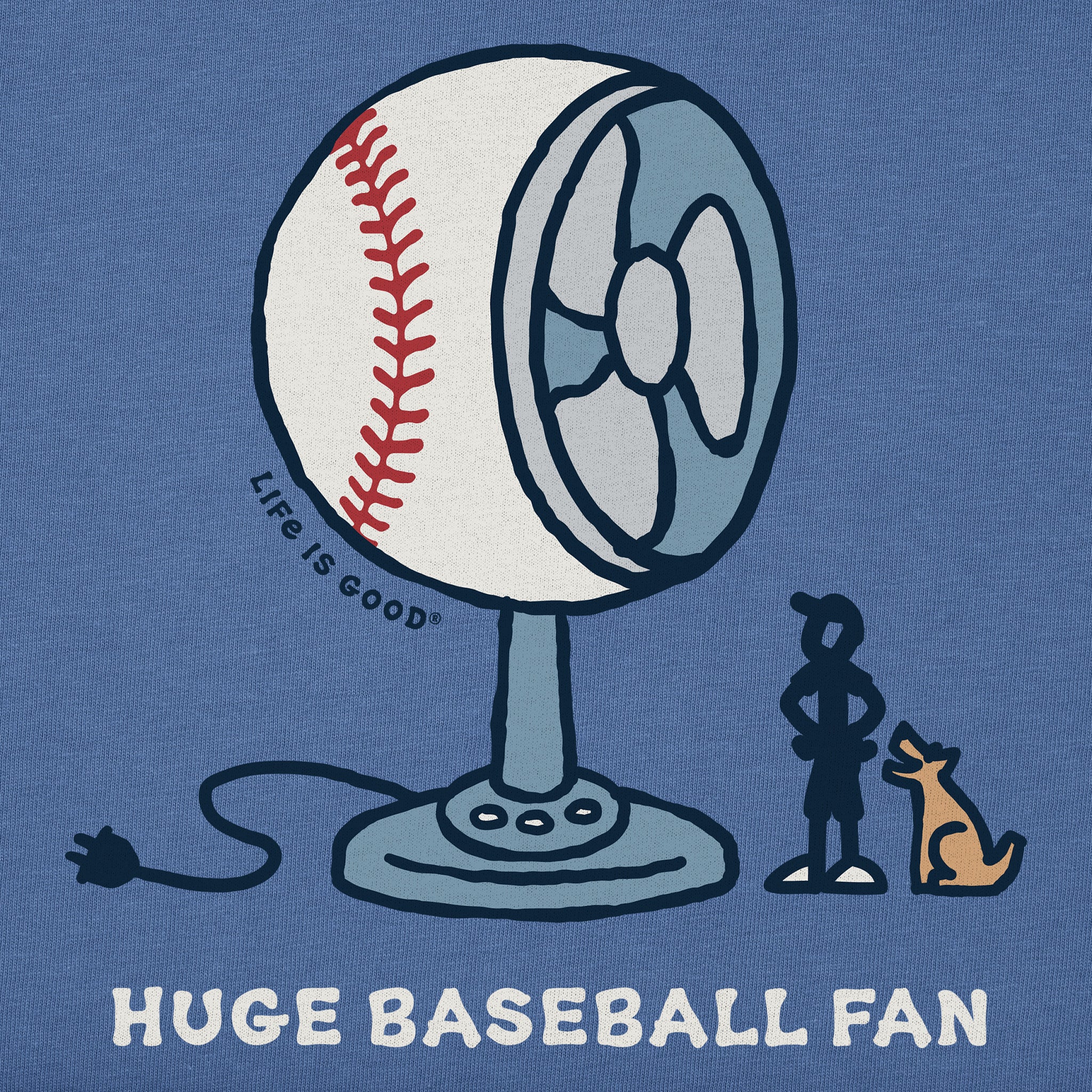Kids Huge Baseball Fan Short Sleeve Crusher Tee | Shop Life is Good