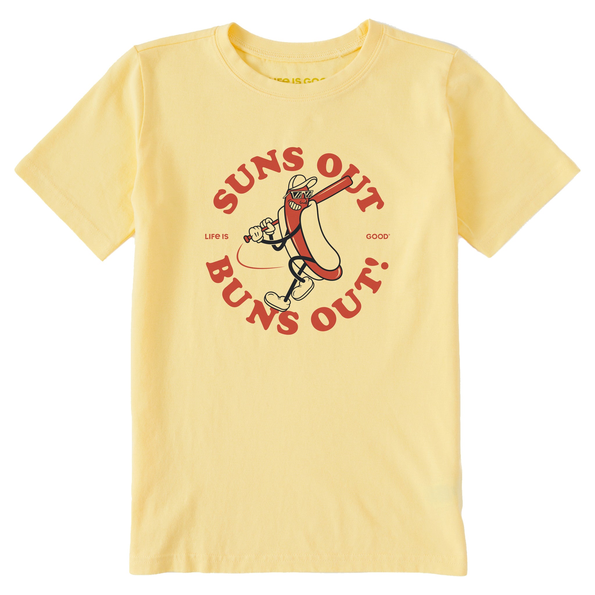 Kids Suns Out Buns Out Short Sleeve Crusher Tee | Shop Life is Good