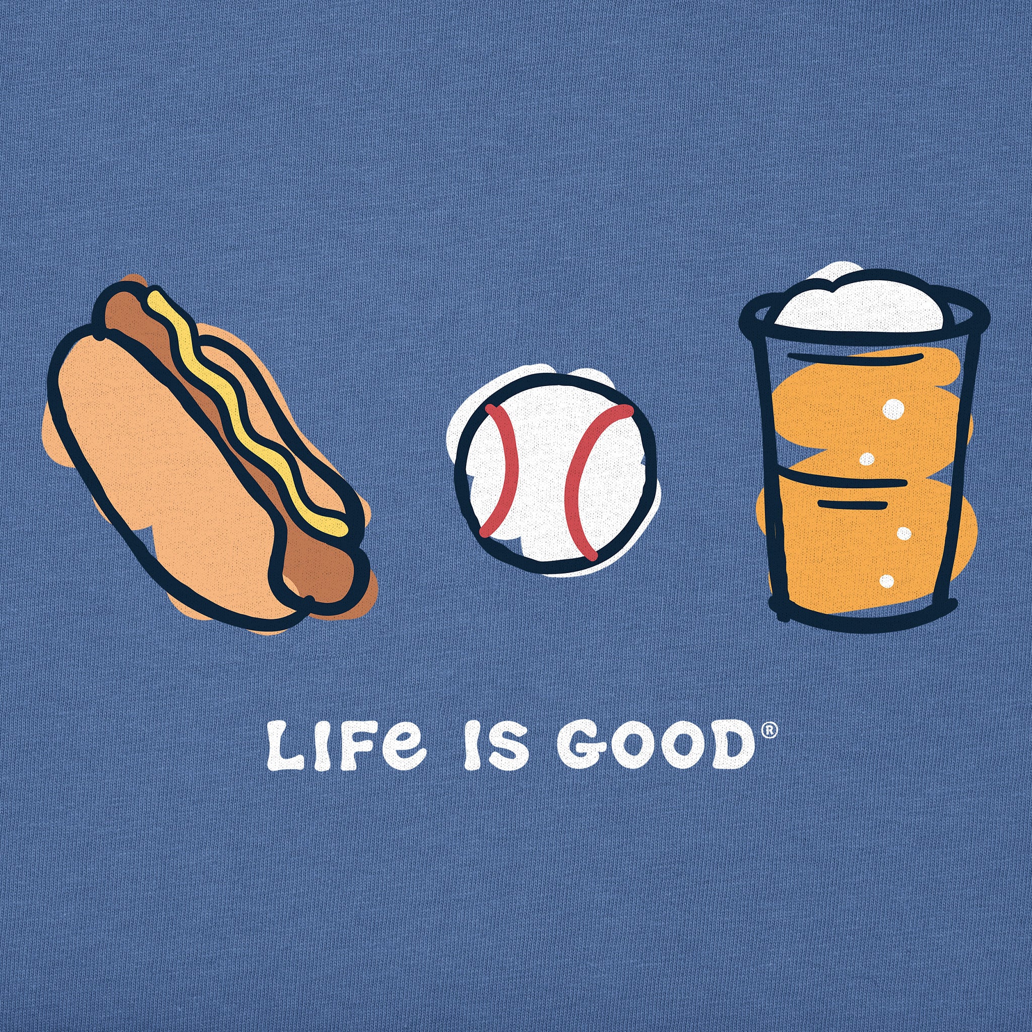 Men's Baseball Trio Short Sleeve Tee | Shop Life is Good