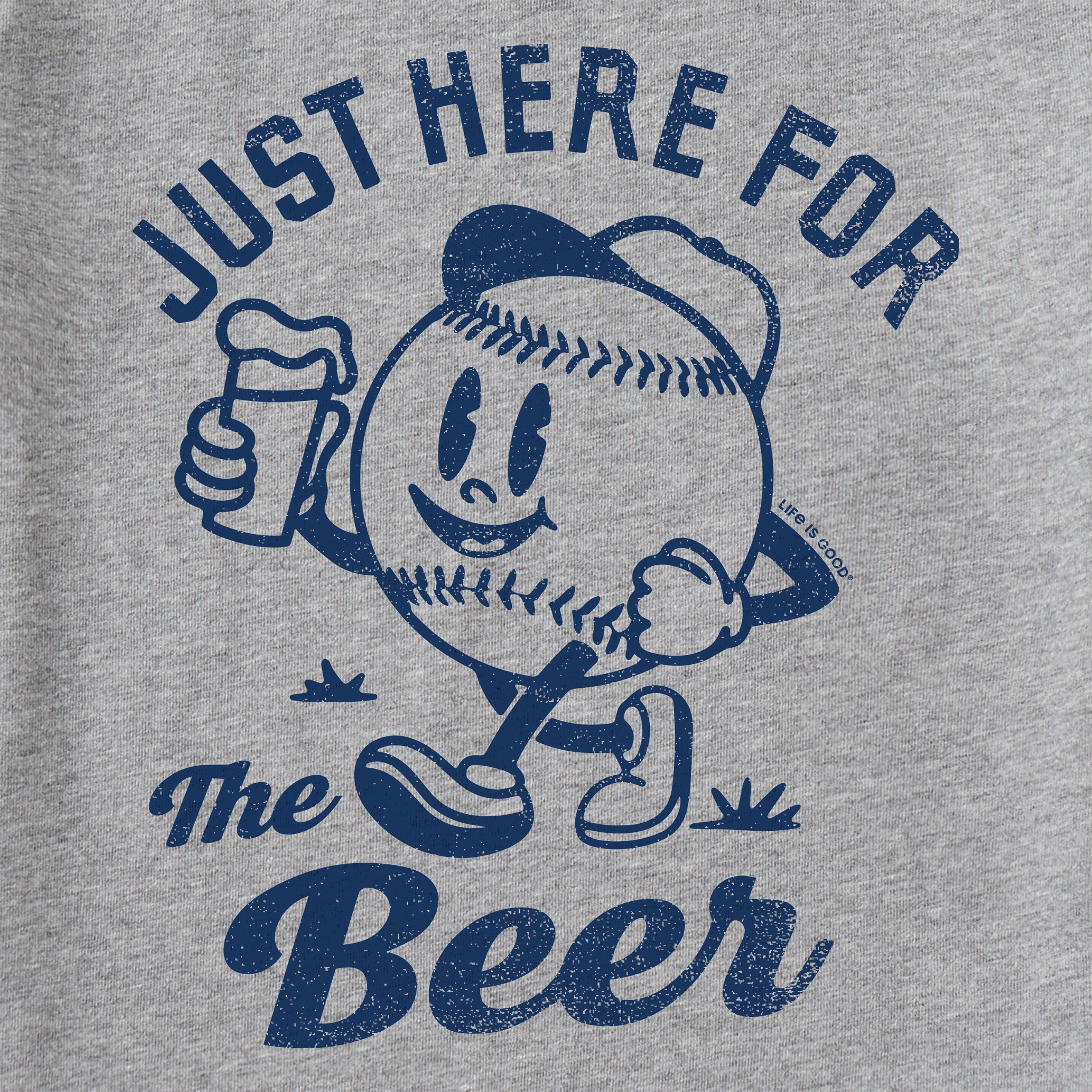 Men's Just Here for the Beer Baseball Short Sleeve Tee | Shop Life