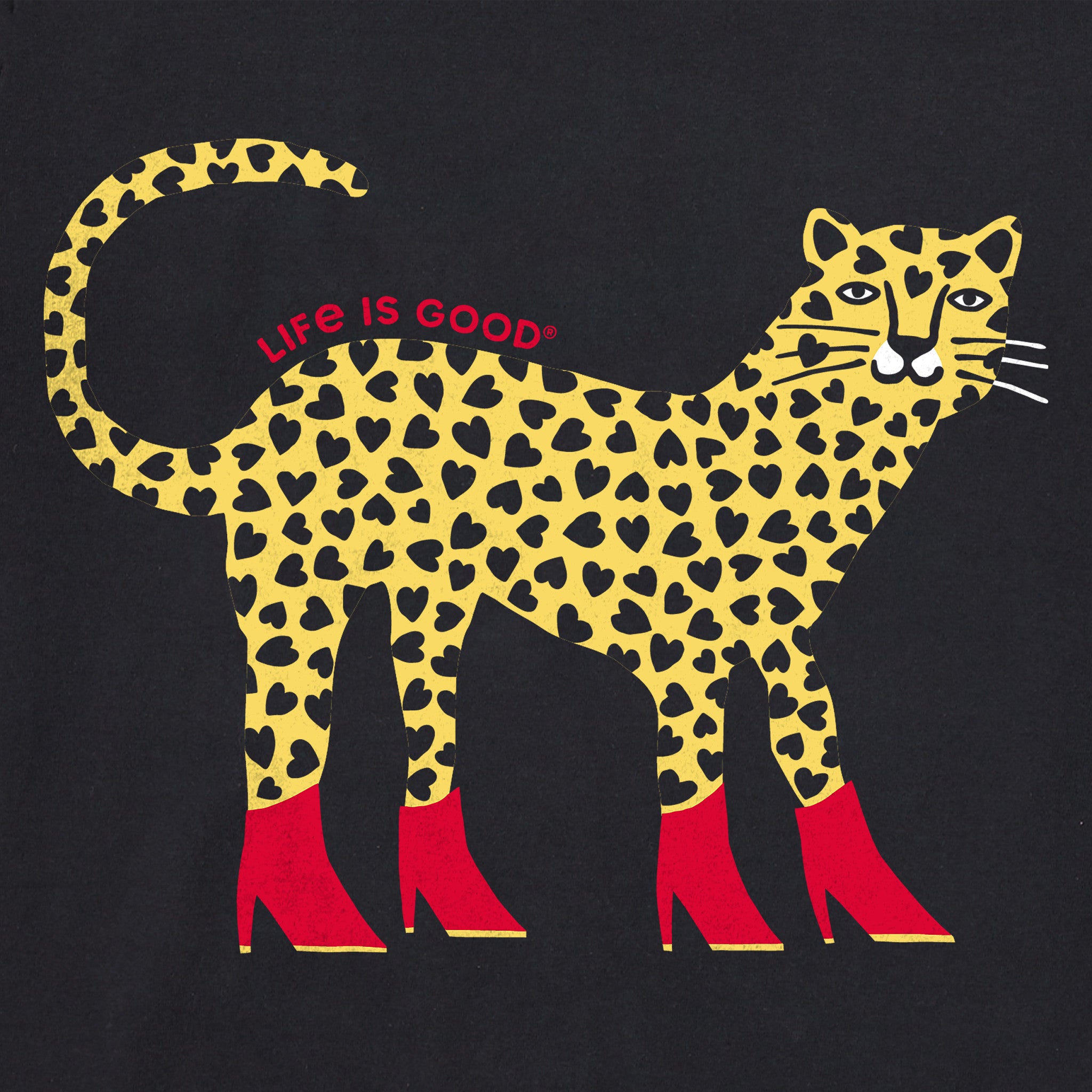 Women's Love Leopard Crusher-LITE Shrunken Tee | Shop Life is Good
