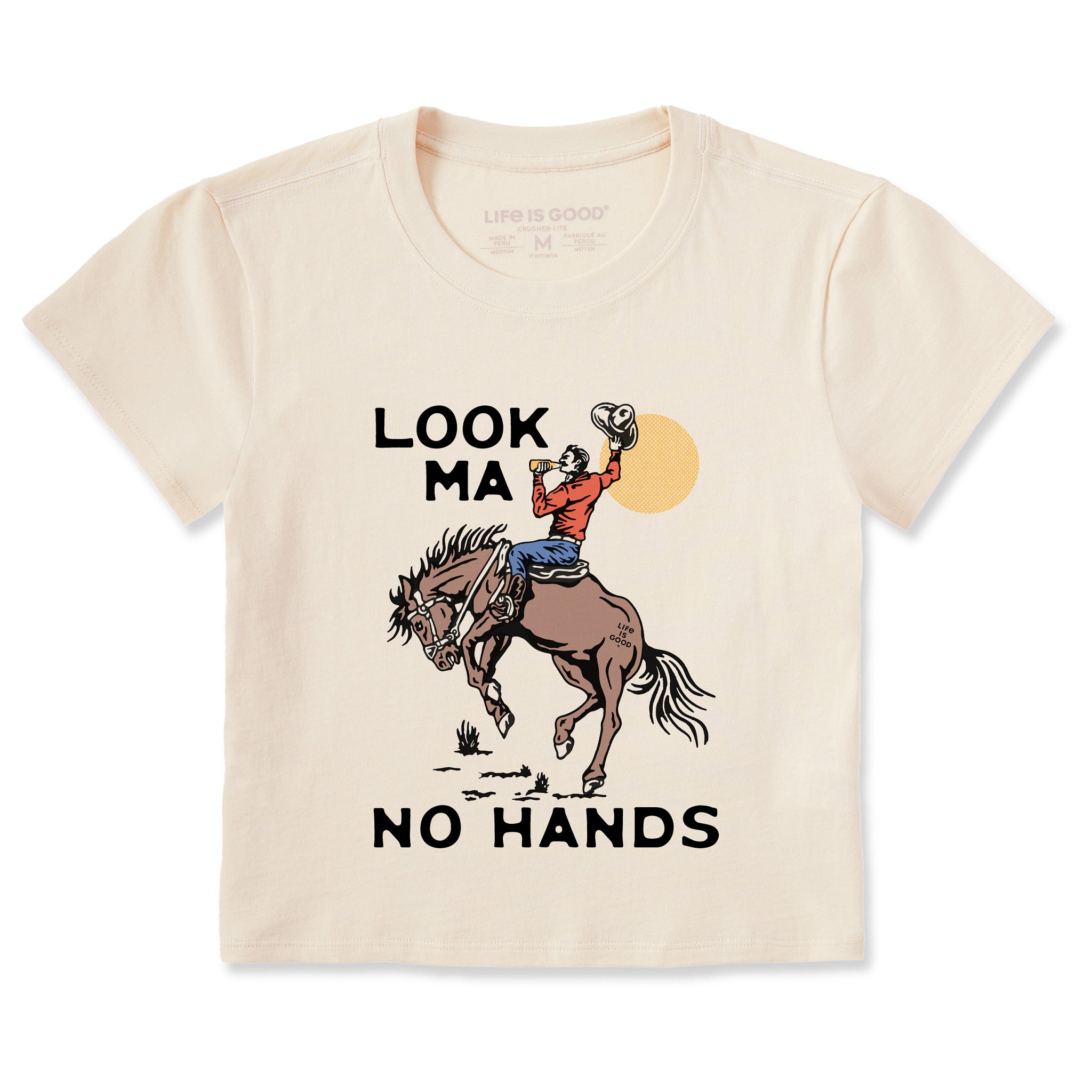 Women's Look Ma No Hands Cowboy Crusher-LITE Shrunken Tee | Shop