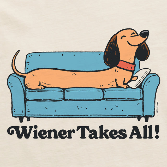Product image for "Men's Wiener Takes All Short Sleeve Crusher Tee" ||160554_2