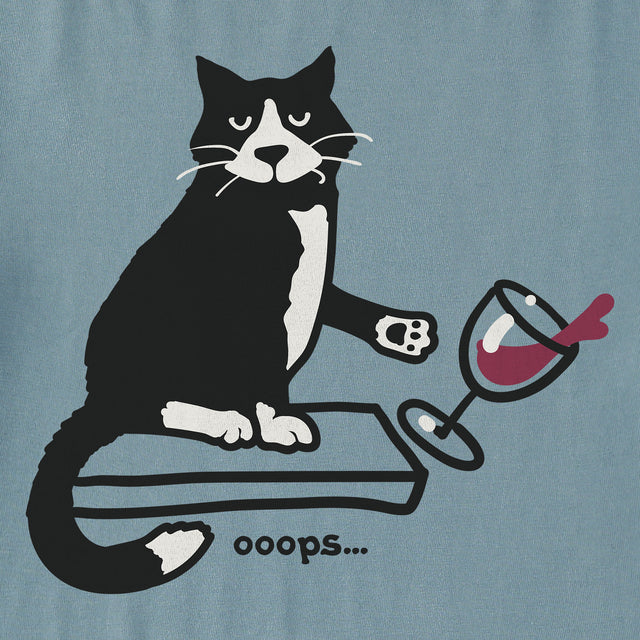 Product image for "Men's Oops Cat Short Sleeve Crusher Tee" ||160555_2