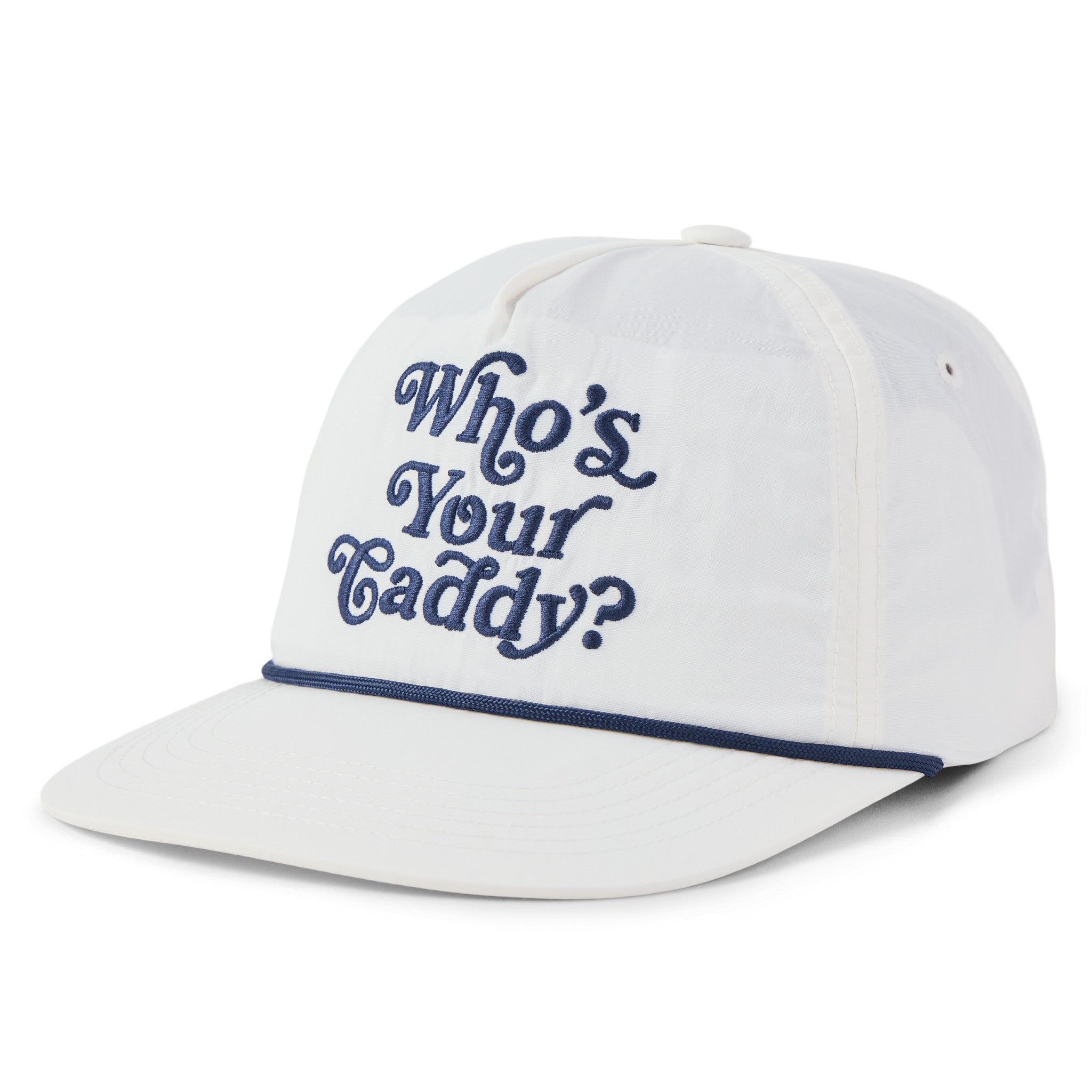 Adult Unisex Who's Your Caddy Script Nylon Rope Hat | Shop Life is