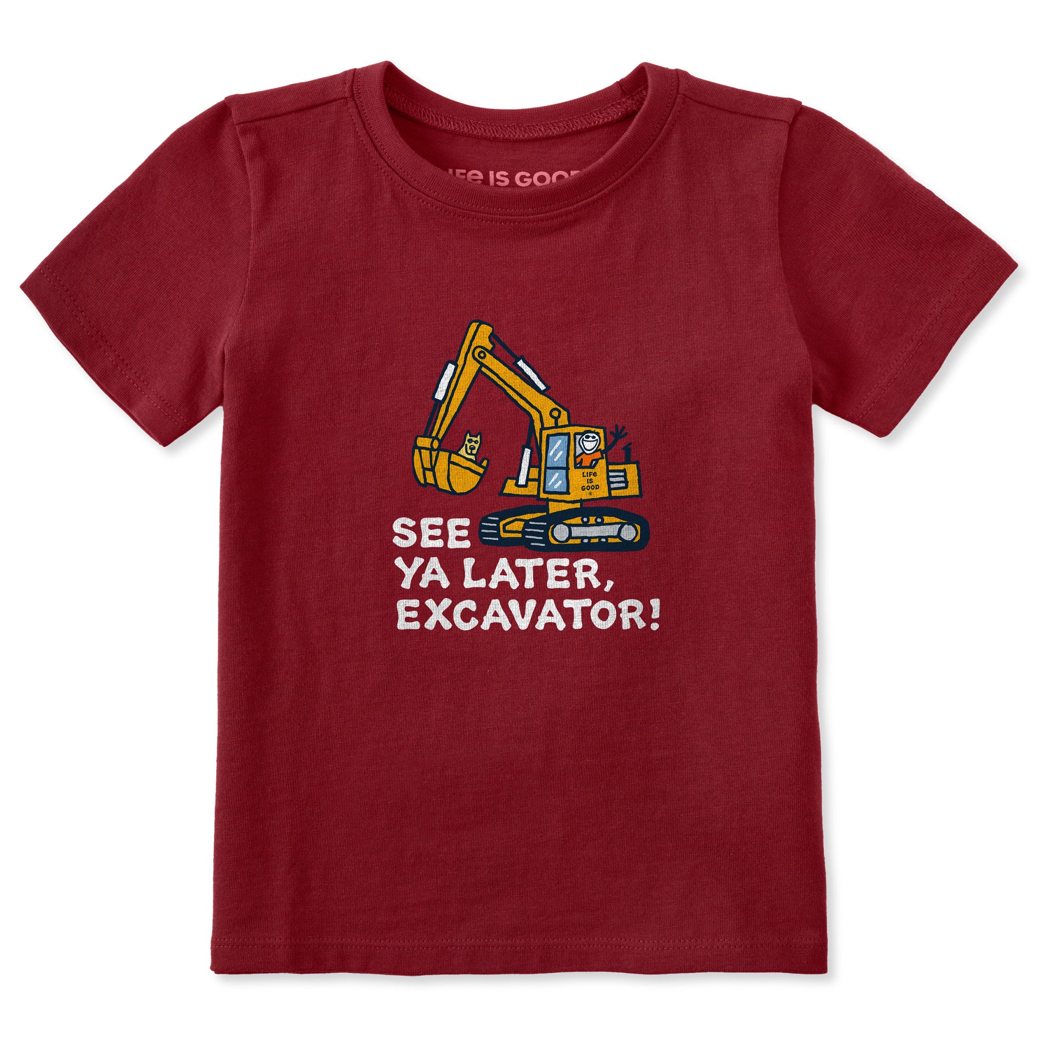 Toddler Jake and Rocket Excavator Short Sleeve Crusher Tee | Shop