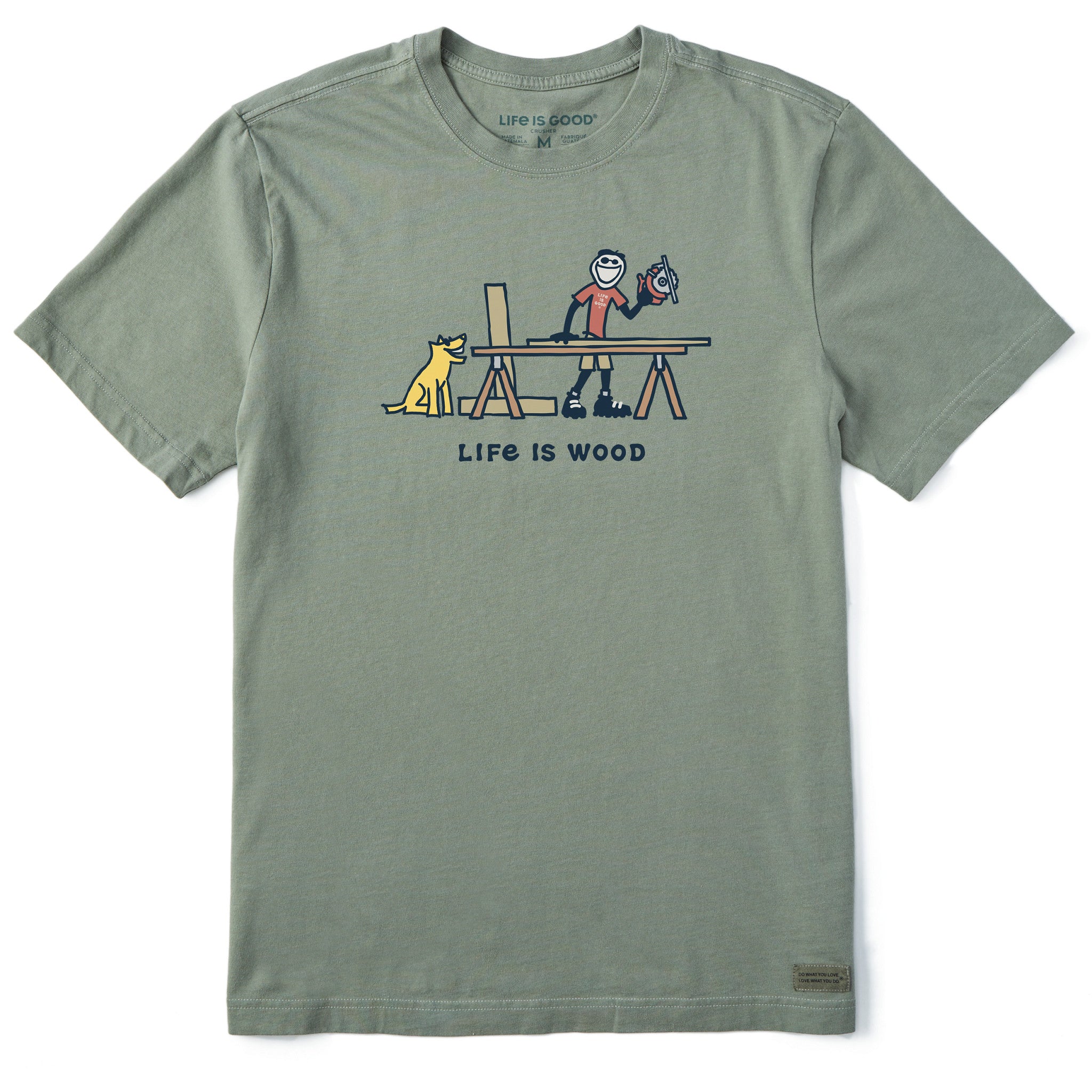 Men's Life is Wood Jake Short Sleeve Crusher Tee | Shop Life is Good