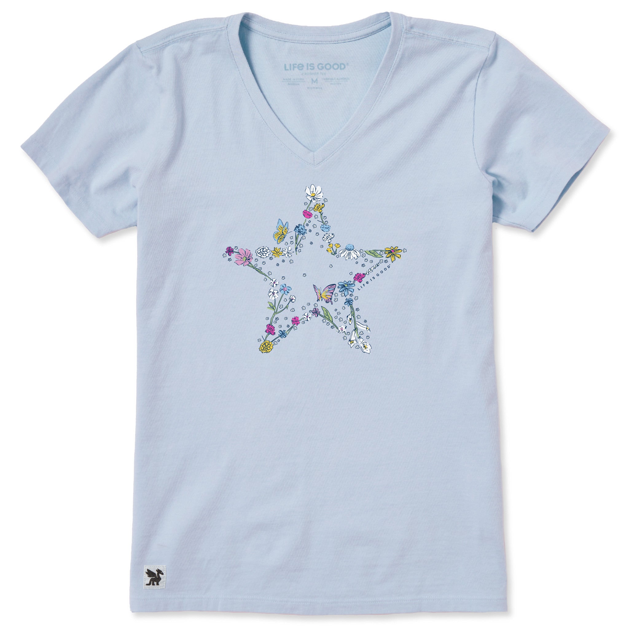 【希少品】Seasons' End / Moments In Life Women's Blooming Wildflower star Short Sleeve Crusher Vee | Shop