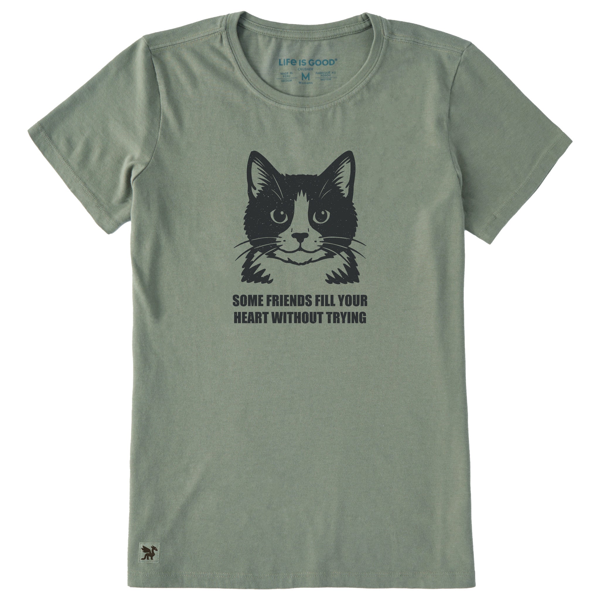 Women's Bert's Fill Your Heart Tuxedo Cat Short Sleeve Tee | Shop