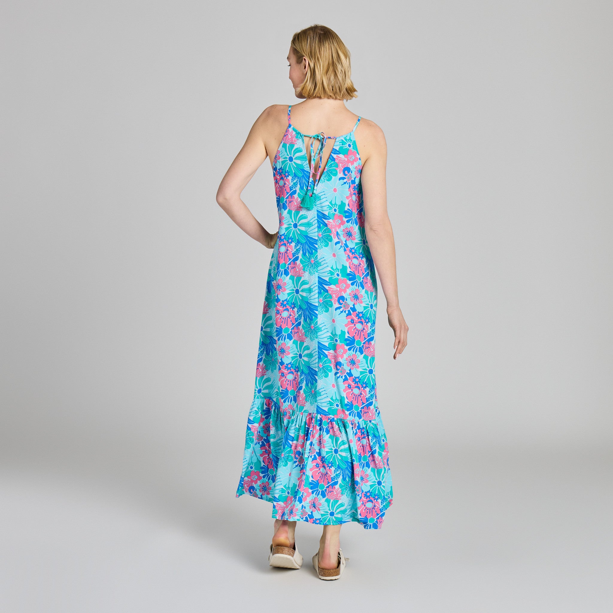 breezy maxi dress Botanics 2-Piece 92%Rayon Breezy Skies Strapless Maxi Dress
