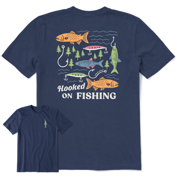 Men's Hooked on Fishing Short Sleeve Tee | Shop Life is Good