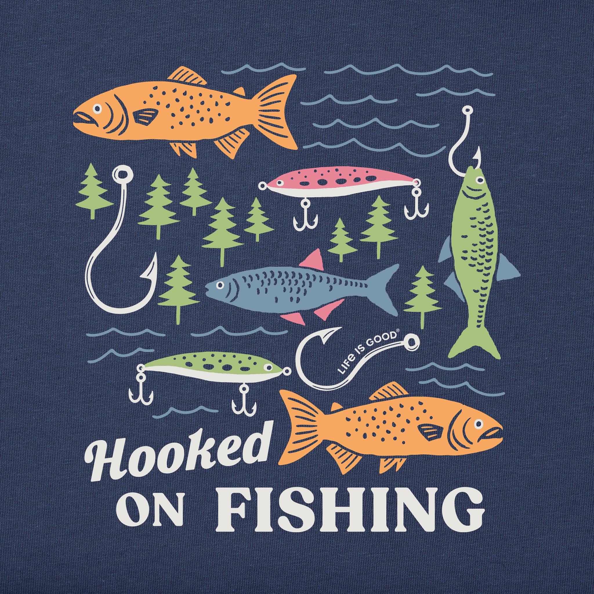 chico hooked on fishing Men's Short Sleeve Crusher-LITE Slim Fit Tee VINTAGE ABU GARCIA AMBASSADEUR Dalke fishing Select Size:39954NP-BN-Size 3/0-25U (25pk)