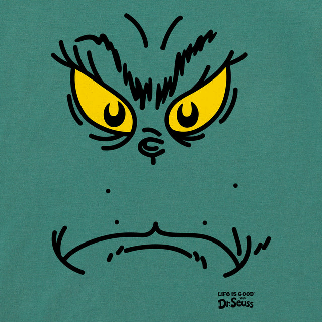 Product image for "Men's Grinchy Face Short Sleeve Crusher Tee" ||161726_2
