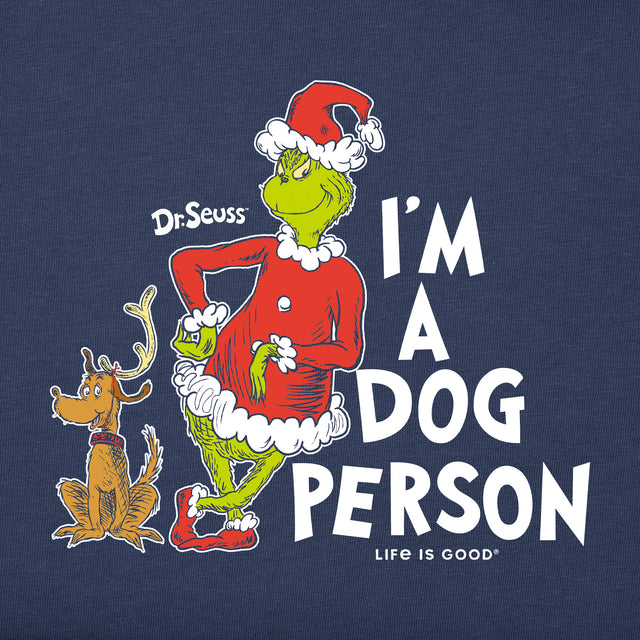 Product image for "Men's I'm a Dog Person Grinch Long Sleeve Crusher Tee" ||161742_2