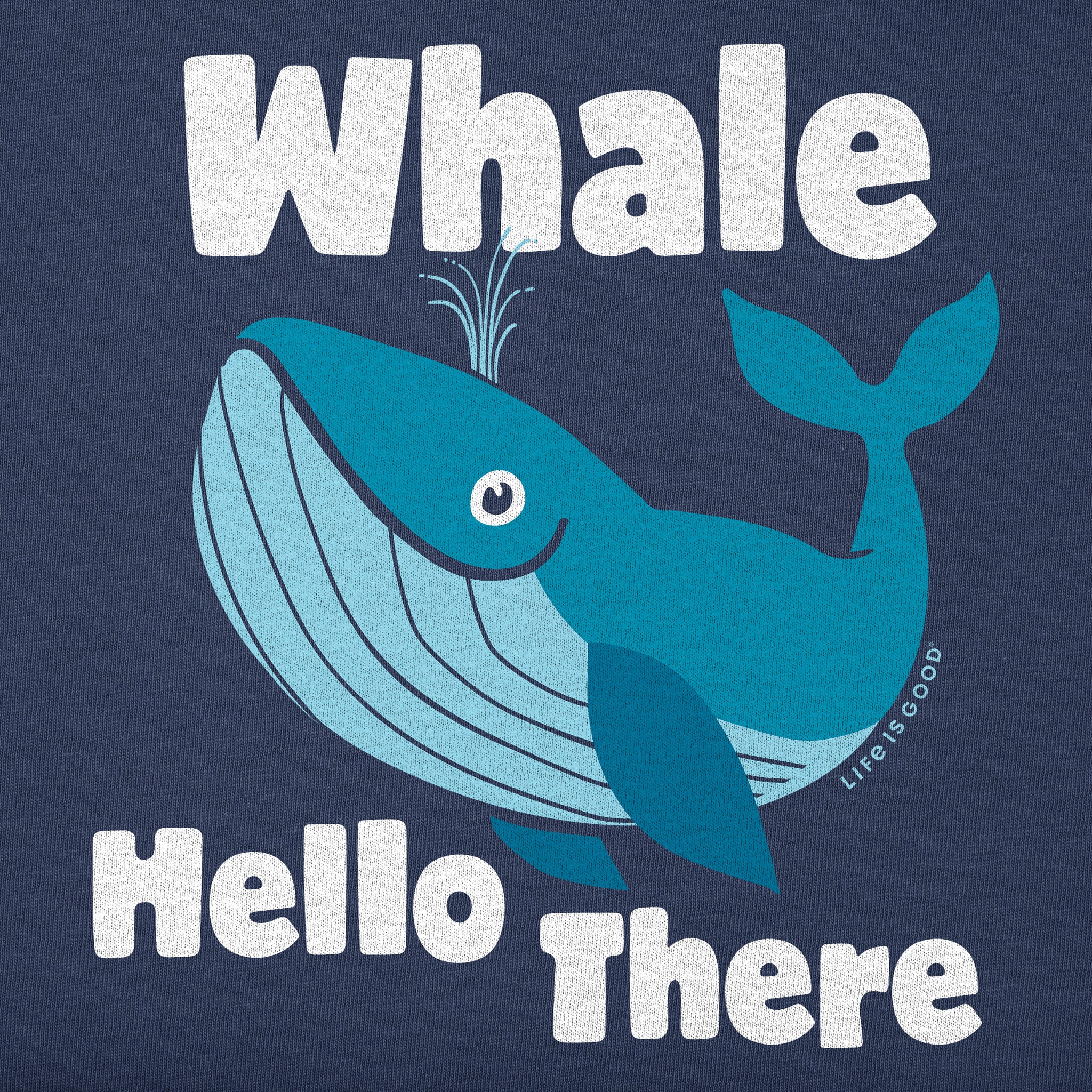 Kids Whale Hello There Spout Short Sleeve Crusher Tee | Shop Life