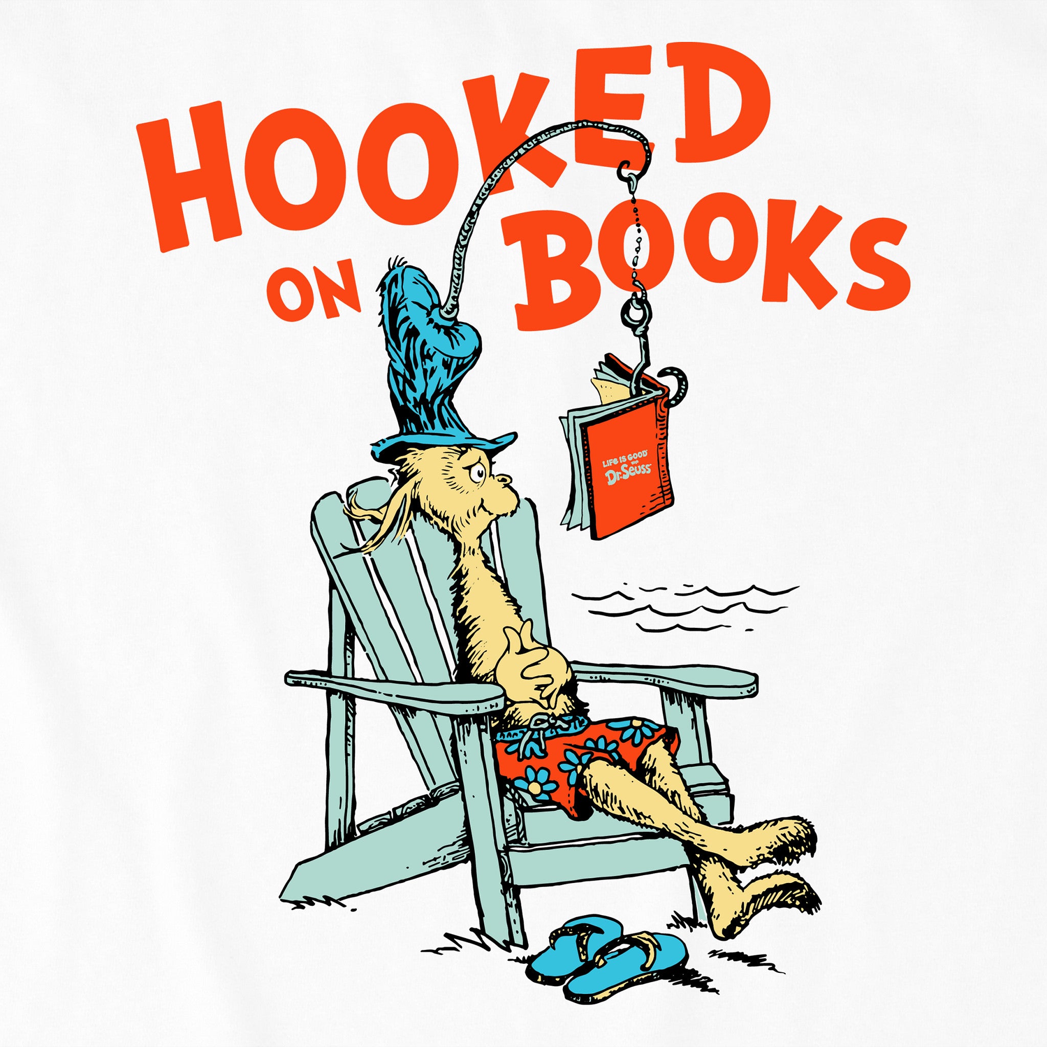 Kids Dr. Seuss Hooked On Books Short Sleeve Crusher Tee | Shop