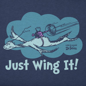 Product image for "Men's Dr. Seuss Just Wing It Short Sleeve Tee" ||162059_2