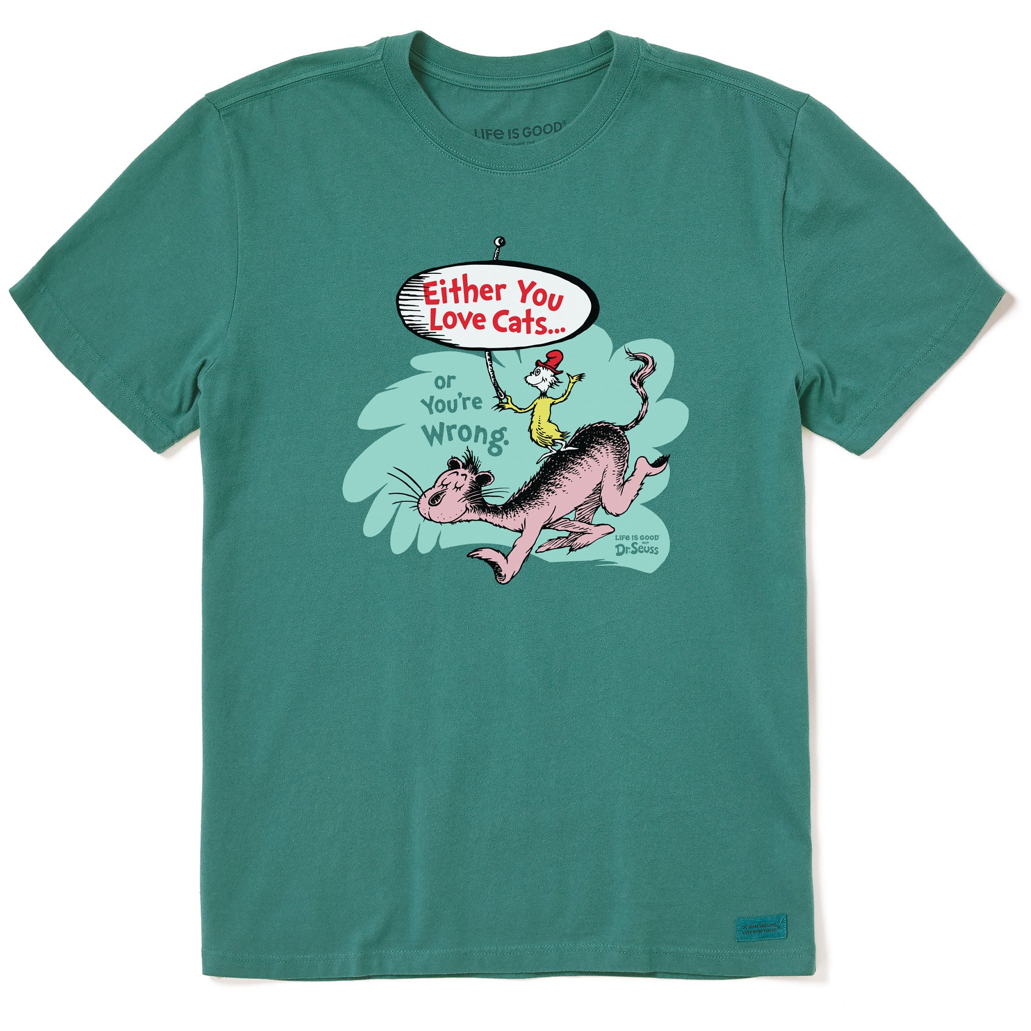 Men's Dr. Seuss Cat Love Short Sleeve Crusher Tee | Shop Life is Good