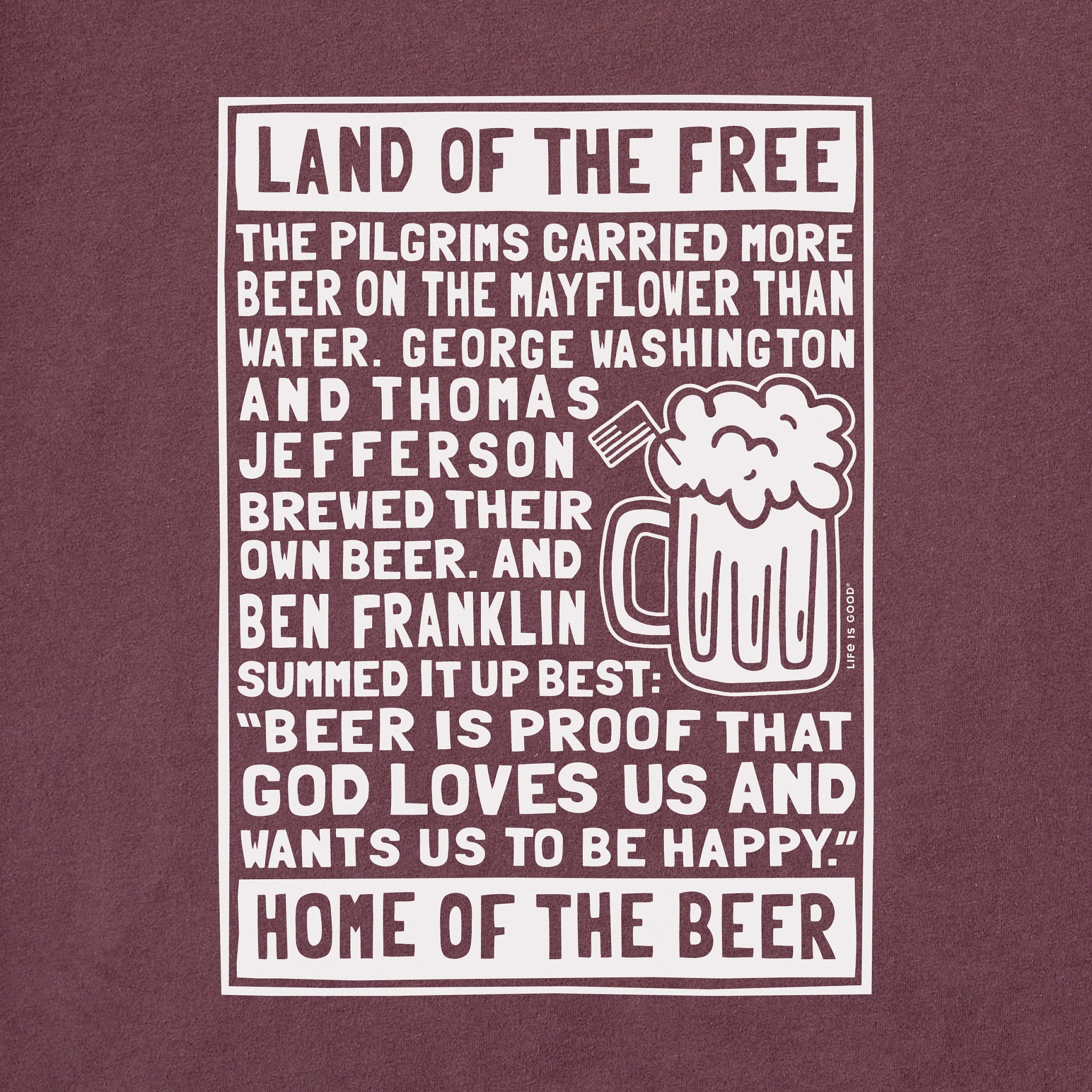 Product image for "Men's Berts Beer Manifesto Short Sleeve Crusher Tee" ||162241_2