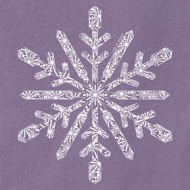 Product image for "Women's Contrast Snowflake Long Sleeve Crusher Vee" ||162989_2